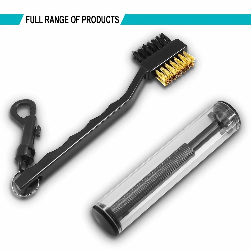 SENHAI Rascador y Cepillo para Palos de Golf, Kit de Limpieza y de Afilado para Ranuras Cabeza Hierros, Accesorios de Golf