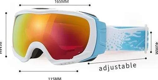 Gafas de nieve de doble capa para invierno, gafas de esquí antiniebla, gafas de nieve al aire libre, gafas de montaña, gafas de esquí