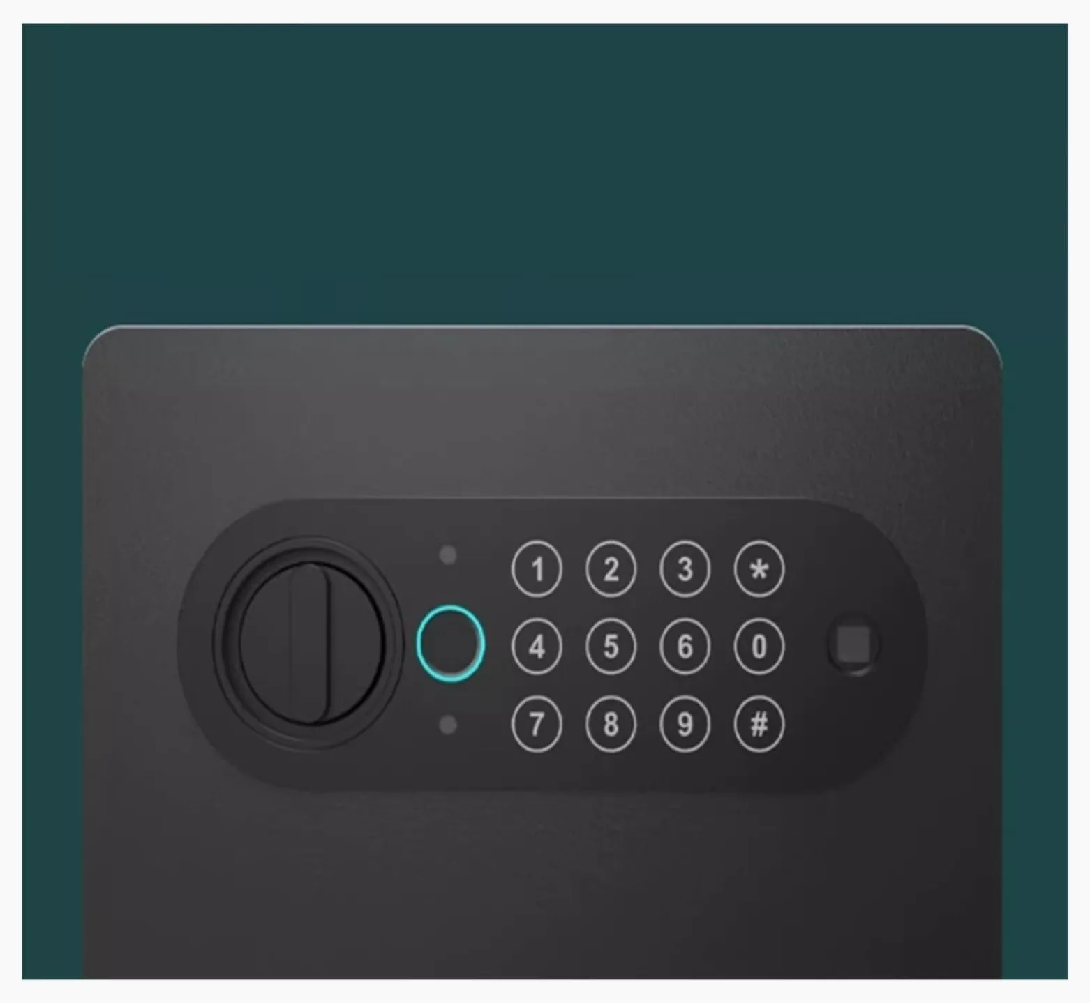 Caja fuerte para huellas dactilares con teclado de pantalla táctil y sistema de alarma para la seguridad del hogar, ideal para guardar dinero en efectivo, joyas y documentos