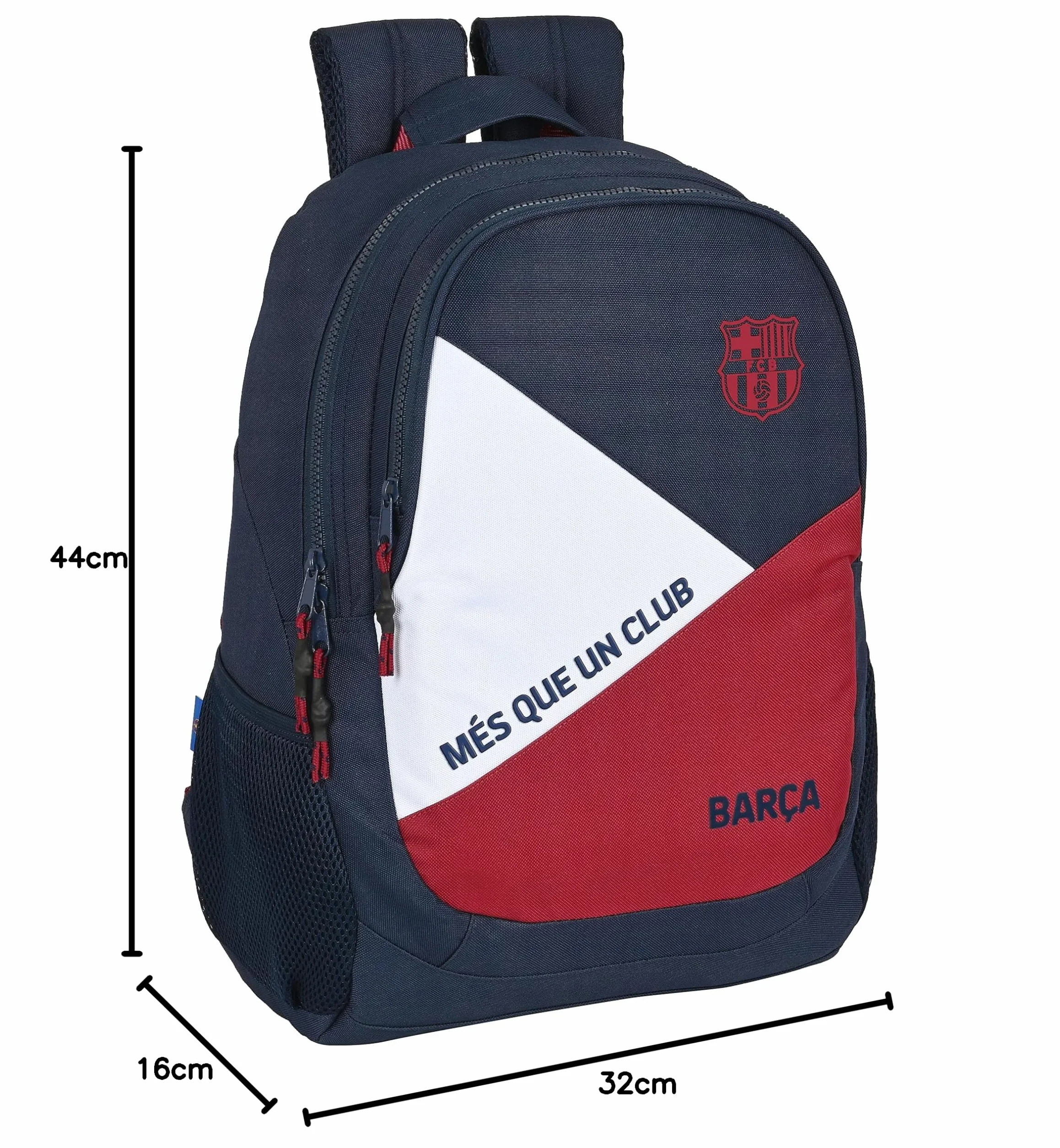 Mochila Safta Escolar de F.C. Barcelona Corporativa, 320x160x440 mm