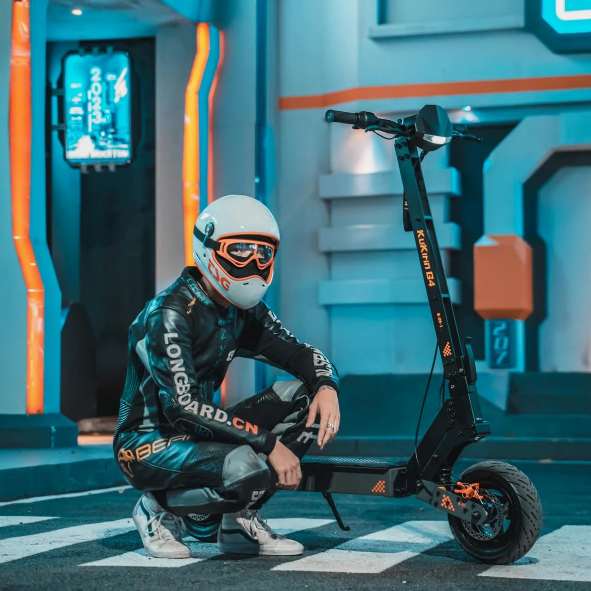 KuKirin G4 Scooter Eléctrico Recreativo Offroad, Neumáticos de Aire 11 Pulgadas, Estructura Reforzada, Estable y Robusto