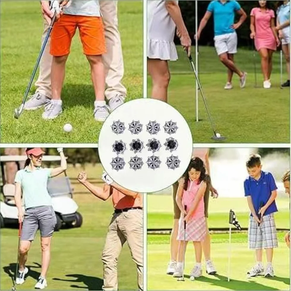 Clavos para Zapatos De Golf,12 PCS Tacos para Zapatos de Golf Reemplazos de Picos de Golf Anti Deslizamiento Clavo para Zapato de Golf