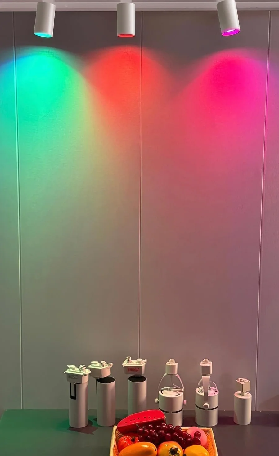 GU10 16-Color RGB Track Lighting Kit, 8-Pack Color Changing Spotlights with 2x1.5M H-Rail, IR Remote