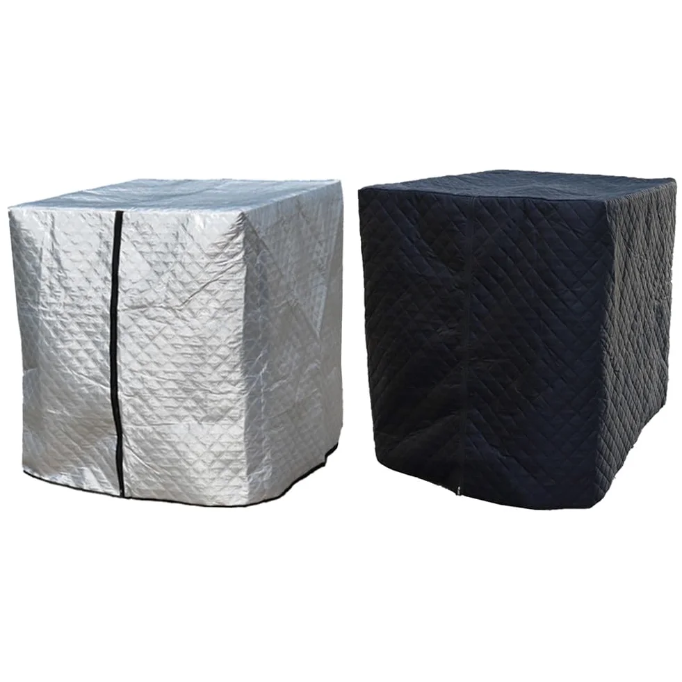 IBC Cubierta para tanque de 1000 L, chaqueta de aislamiento térmico a prueba de heladas con protección UV, envoltura de contenedor de agua Oxford 420D para protección contra el clima de invierno