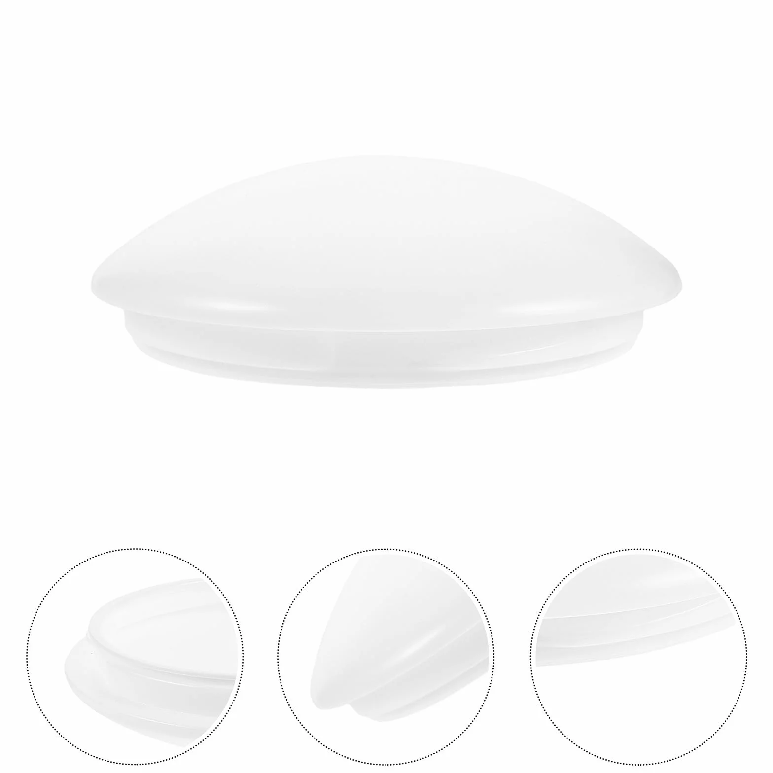 Toyvian Pantalla Lámpara Ventilador Techo Acrílico Blanco 21.5x21.5x7 cm Interior Moderna
