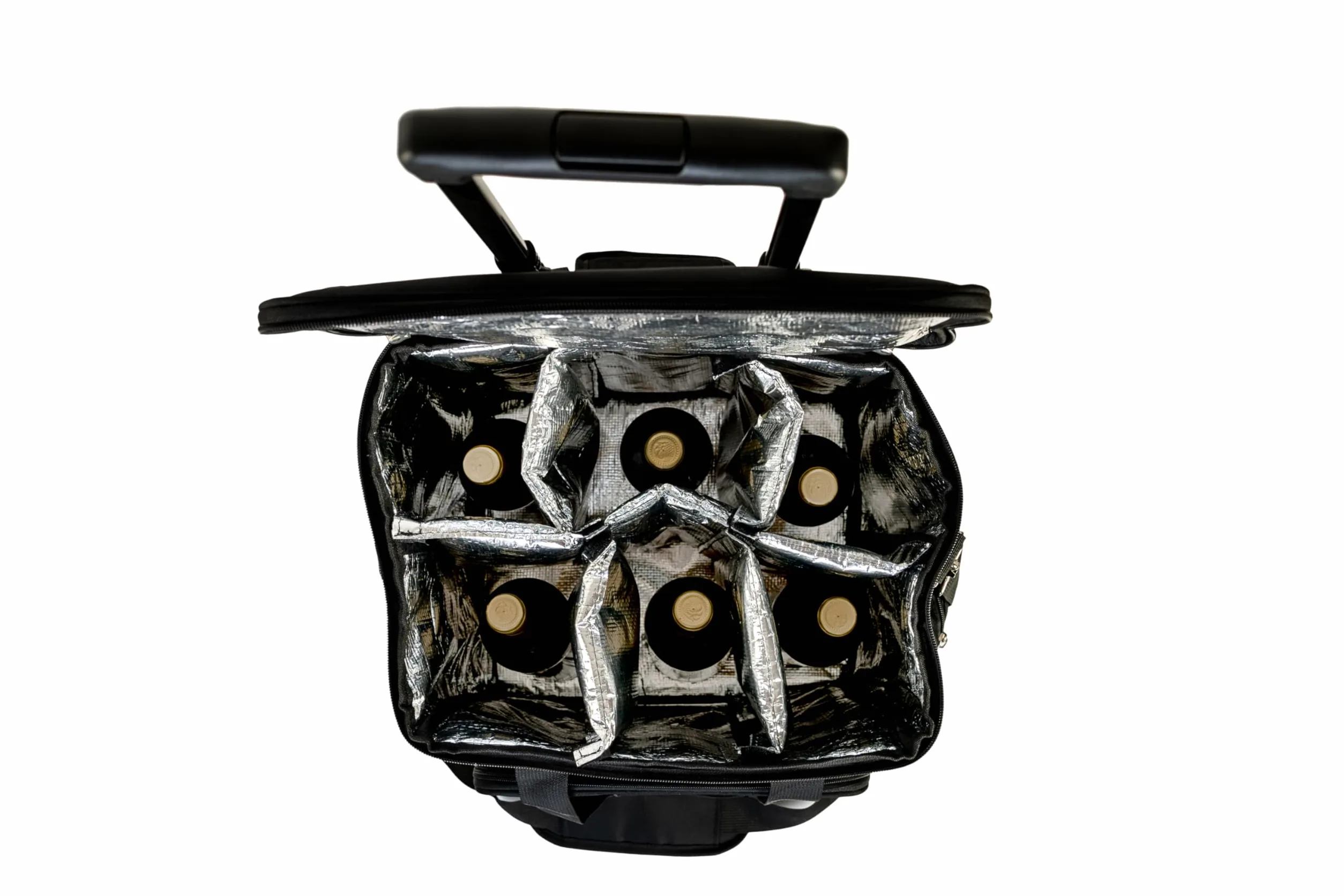Nevera portátil con Ruedas Koala para 6 Botellas, Bolsa térmica Aislante con Carro, Asas reforzadas y Bolsillo