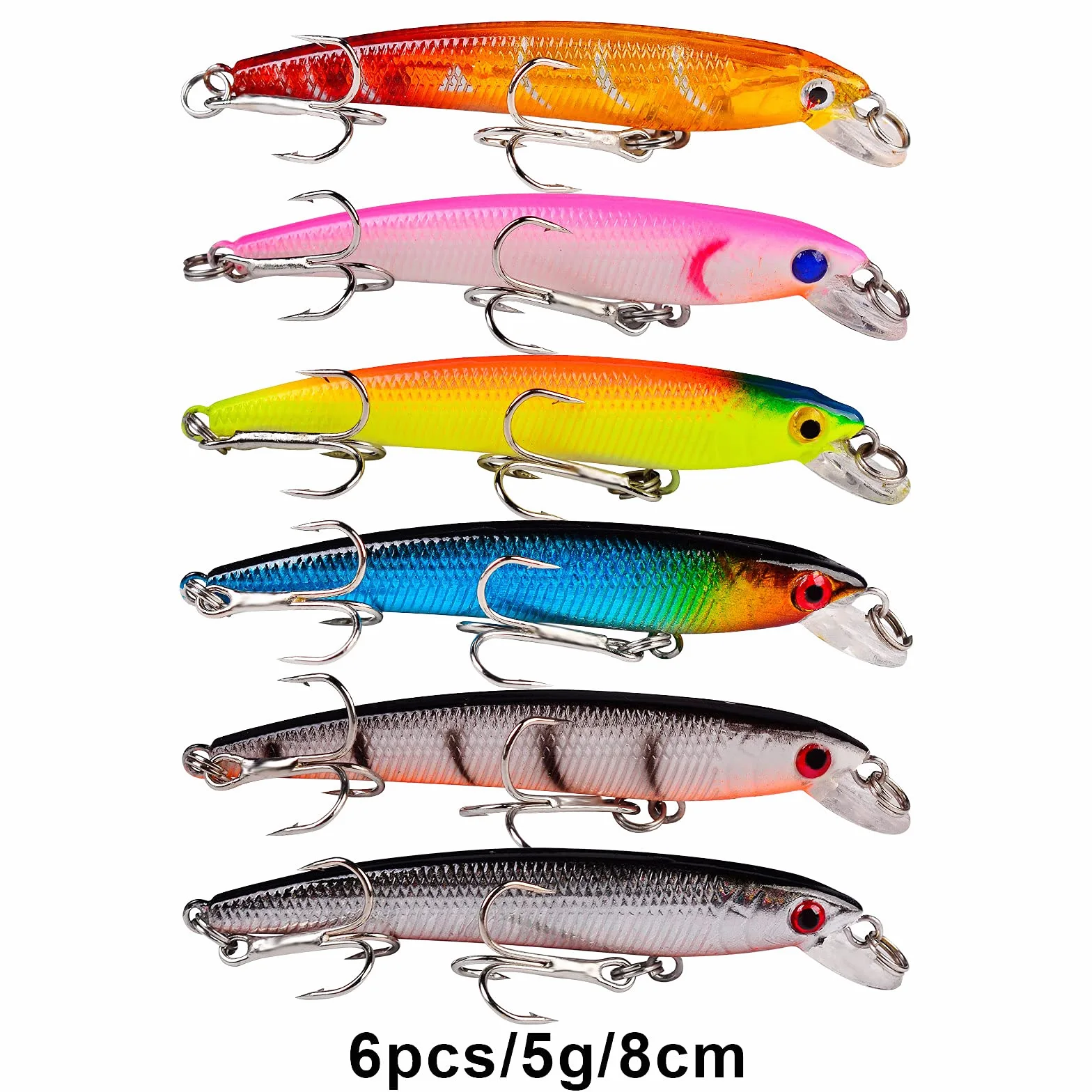 Señuelos de Pesca Tackle Kits Incluyendo plástico Duro lápiz de cebos VIB Crankbaits Metal Cuchara señuelos plomados Topwater señuelos Aparejos de Pesca Surtidos, Conjuntos, 006-43PCS