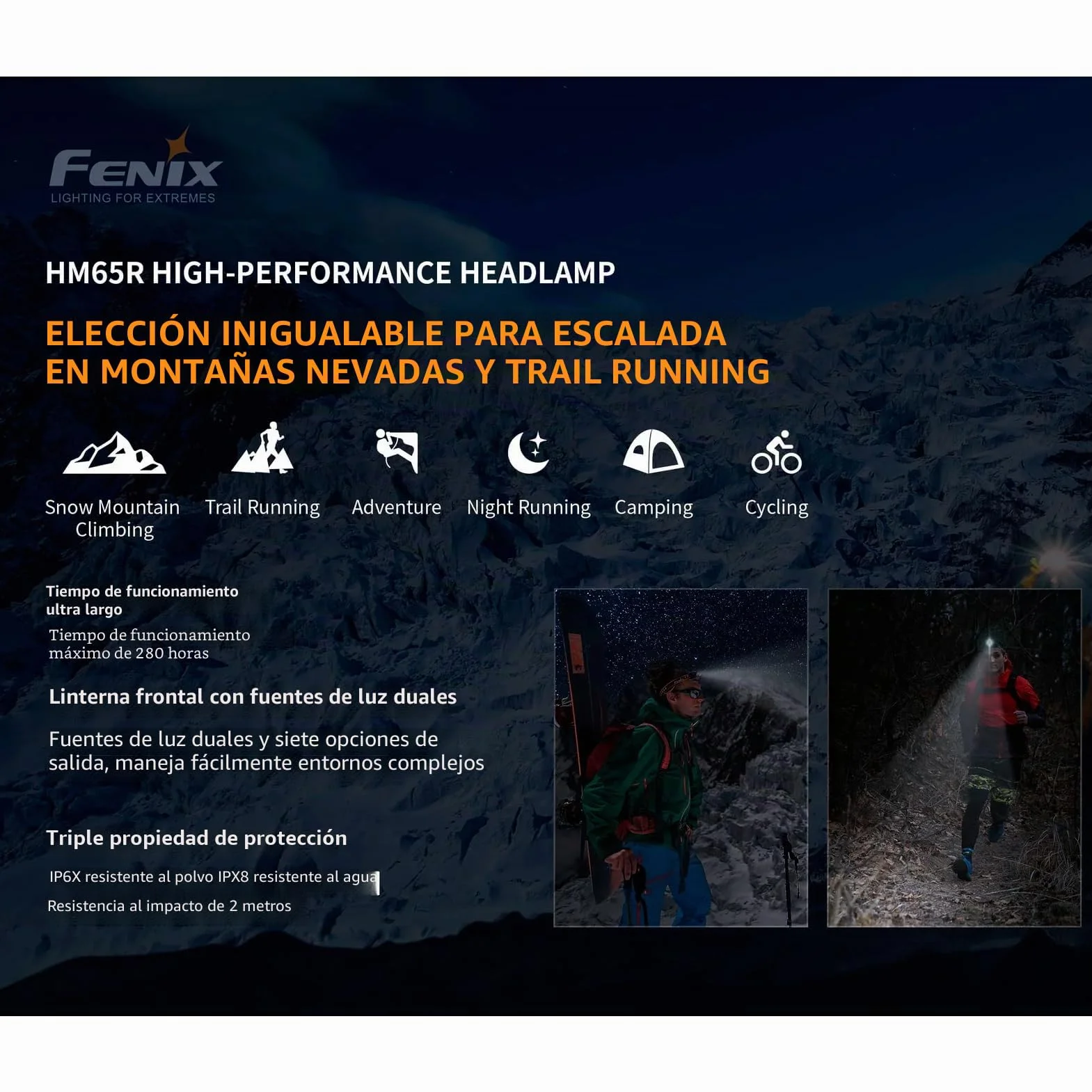 Fenix FRONTAL HM65R 1400 LUMENS