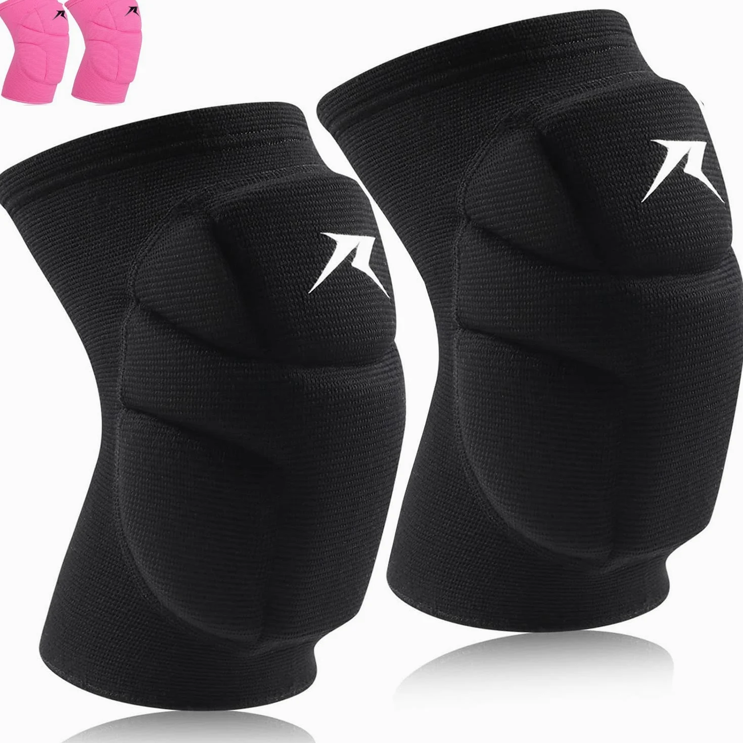 Rodilleras de voleibol, soporte de compresión para hombres y mujeres con almohadillas de alta protección, rodilleras de grado profesional para correr, desgarro de menisco, ACL, artritis, alivio del