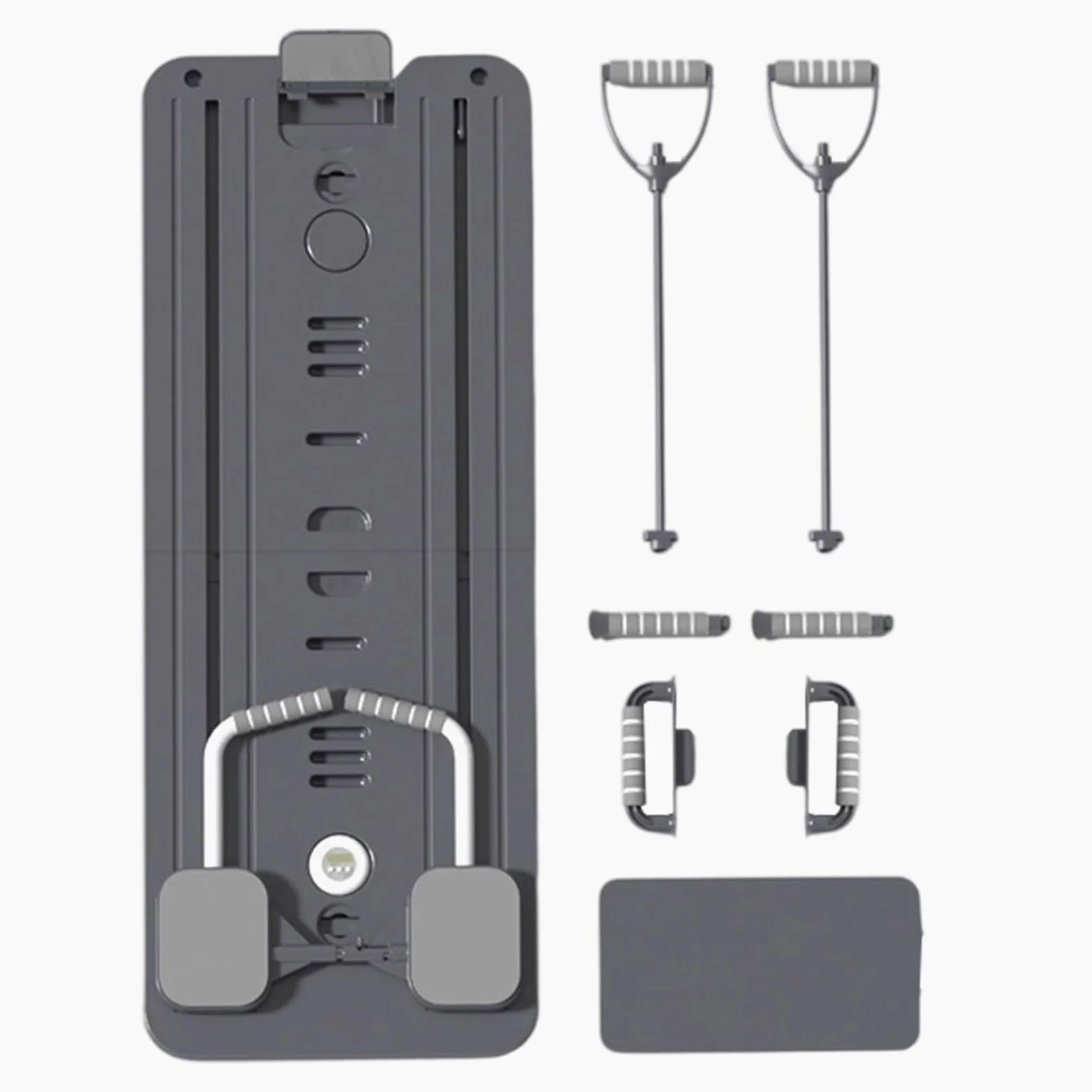 Bandeja de Pilates Máquina Fitness Abdominal y Reforma Pilates,Accesorios Plegables con Bandas Elásticas Equipo de Entrenamiento para Ejercicios Corporales