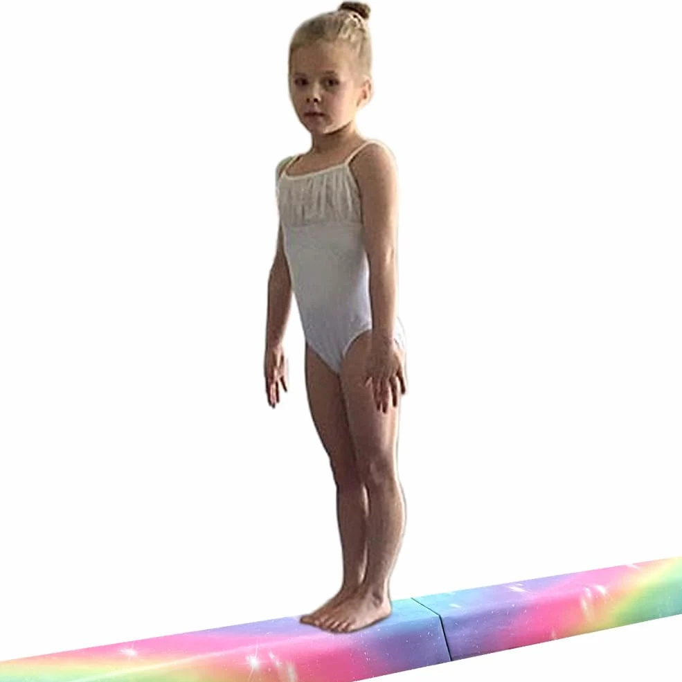 HomeSun Barra de equilibrio plegable de 240 cm, barra de equilibrio, barra de equilibrio, barra de gimnasia, ejercicio, fitness, entrenamiento, gimnasia para el hogar