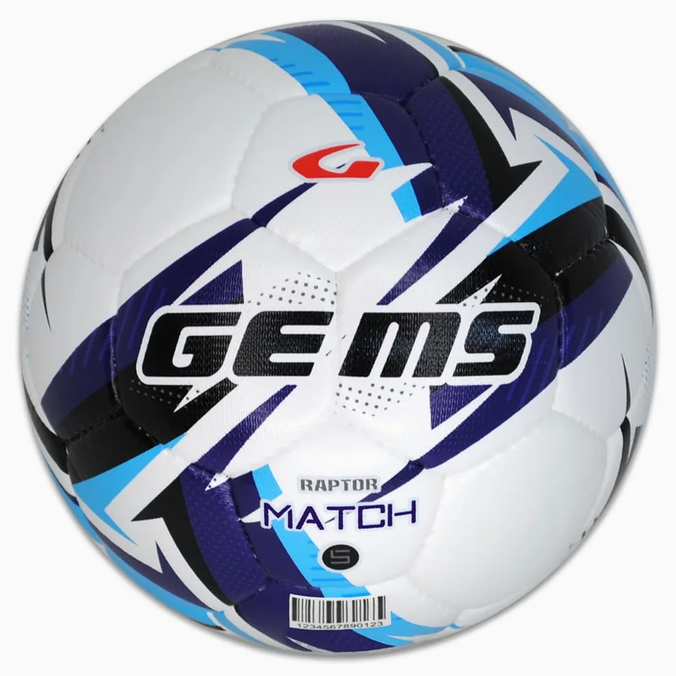 GEMS Raptor Match UN02-0405 - Balón de fútbol Unisex Azul/Celeste, Talla 5