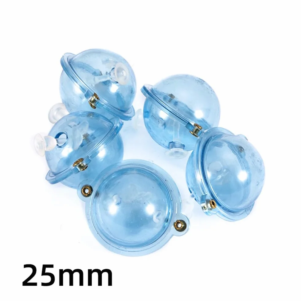 Sarini 5 uds Flotador de Pesca Bolas de plástico ABS Bola De Agua flotadores de Burbujas Aparejos de Pesca en el mar Accesorios al Aire Libre