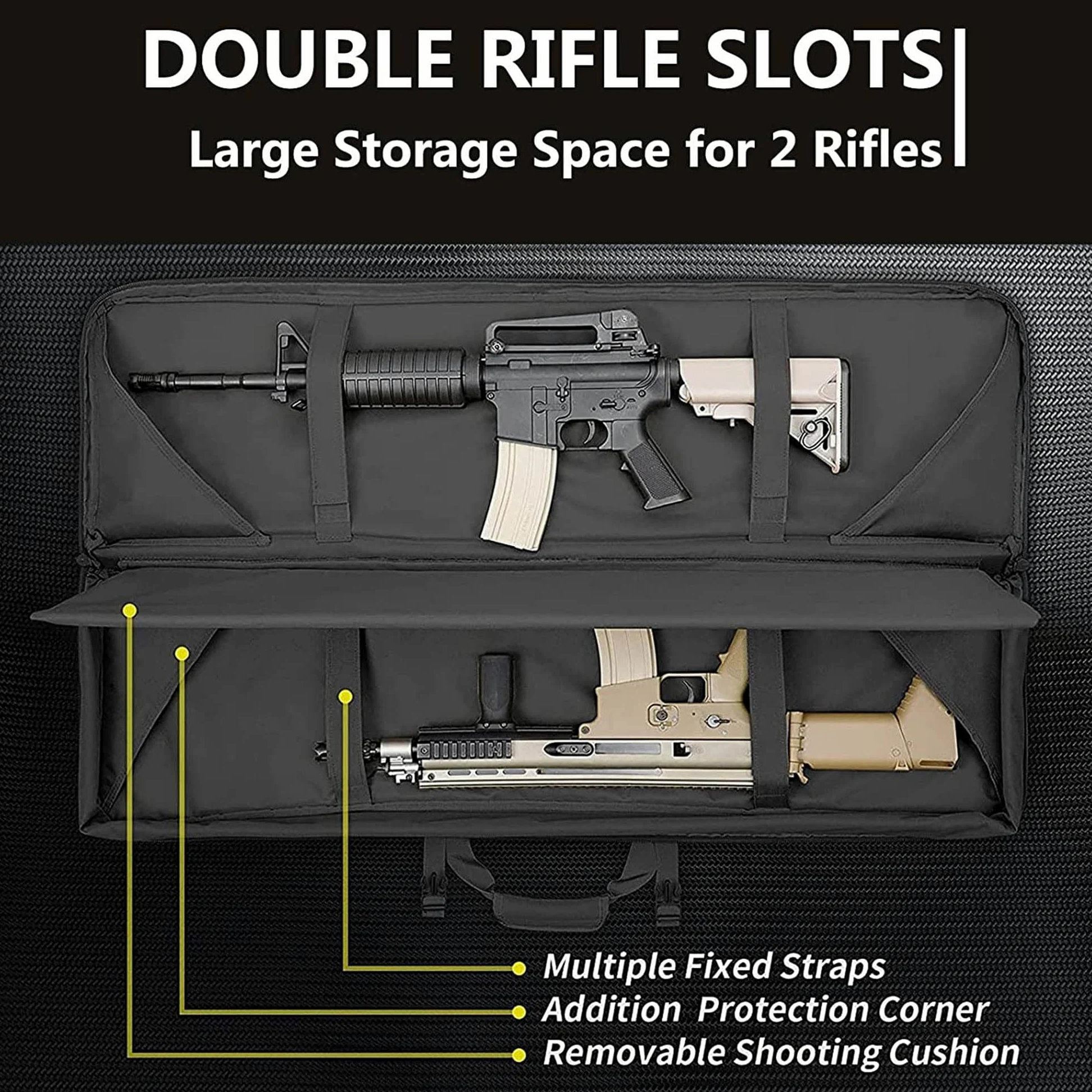 Funda para Fusil Airsoft Funda Escopeta Porta Caza, Mochila de Almacenamiento para Pistola y Revista, Estuche de Transporte para Pistola, Bolsas de Tiro para Rifles