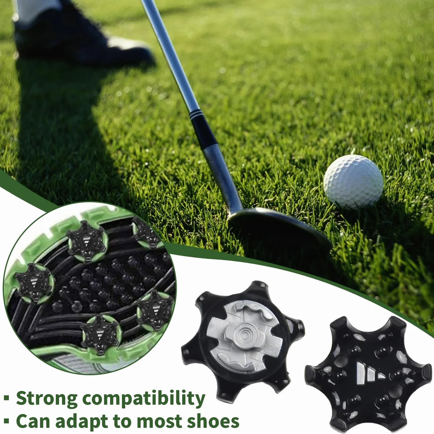 Tacos para Zapatos de Golf, Clavos para Zapatos de Golf, Clavos para críquet, Tacos roscados para Accesorios