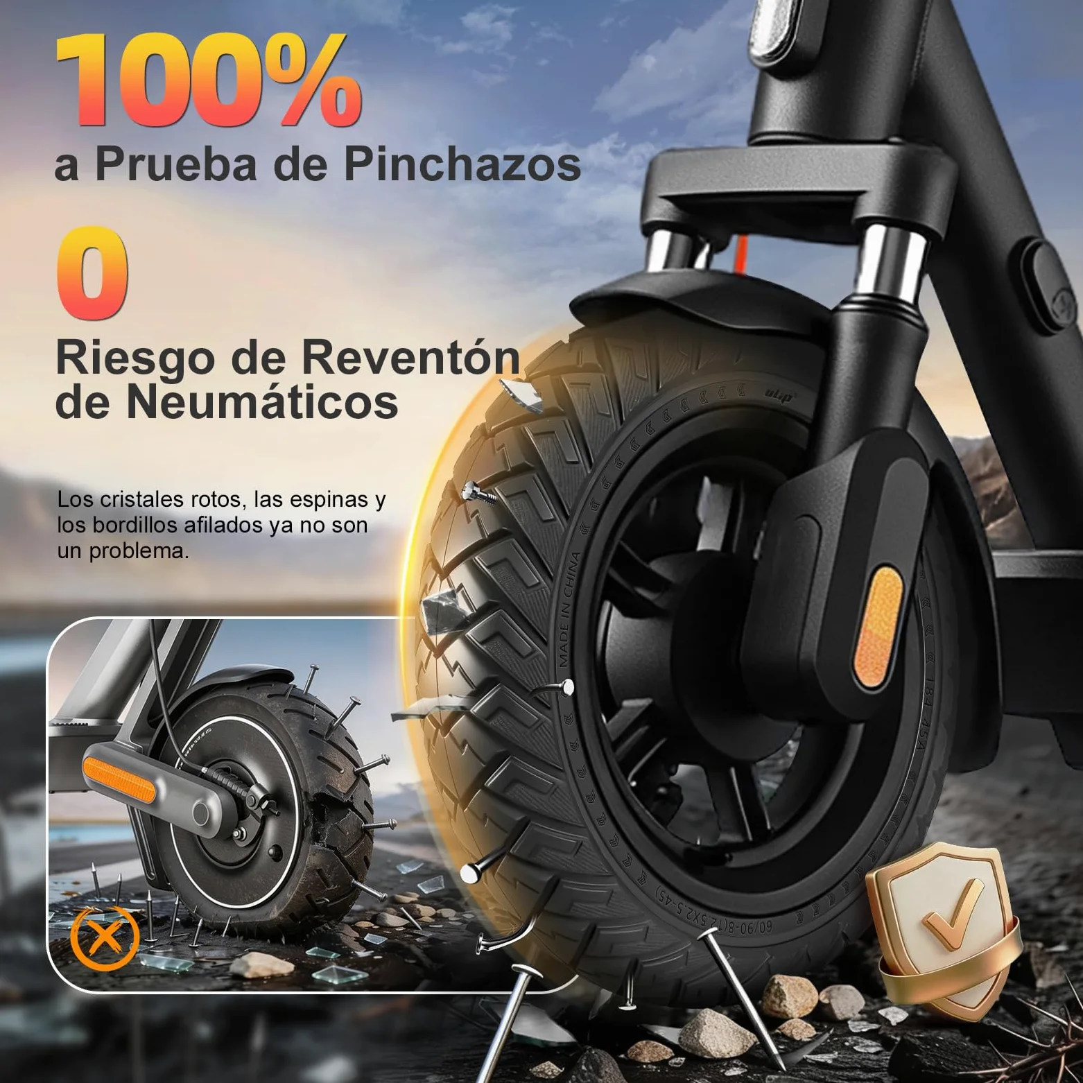 60/90-8 Neumático Maciza para Xiaomi 5 Plus, Neumático de Repuesto de 12 Pulgadas con Ranura para Tarjeta de 45 mm, 12,5x2,5 Ruedas Macizas Antideslizante y Antipinchazos (Negro 2 Piezas)