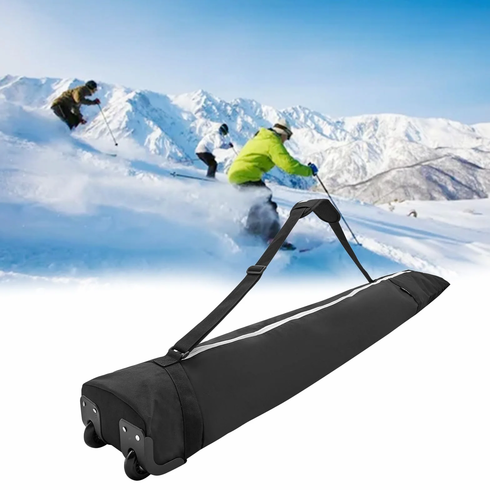Bolsa de snowboard con ruedas, bolsa de esquí acolchada para viajes, snowboard, bolsa de viaje para snowboard y botas