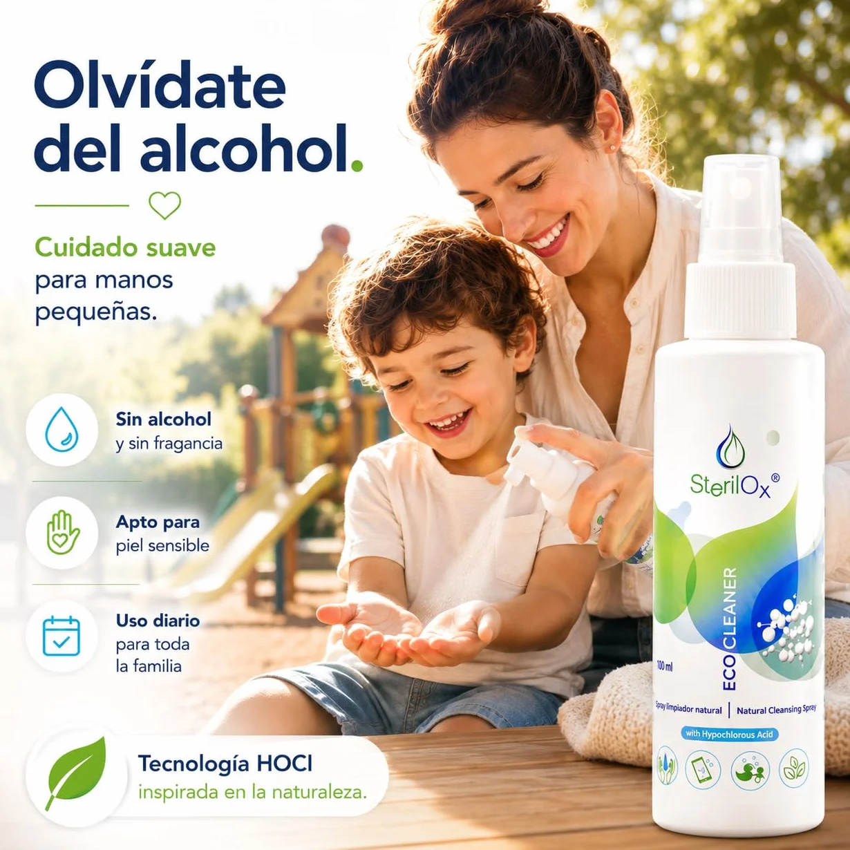 Spray Natural para la Piel con Ácido Hipocloroso 100 ml