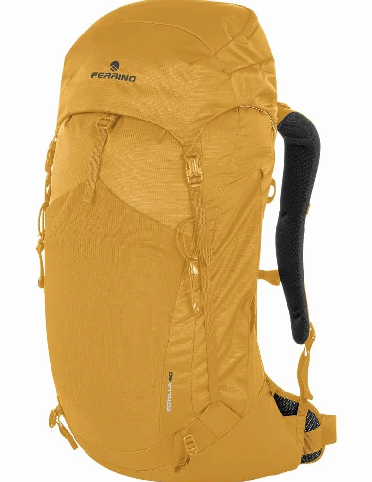 Ferrino Estella 40 75756QGG color amarillo mochila 40L ligera, cómoda, ergonómica y espaciosa ideal para senderismo, senderismo y viajes. 40, amarillo, 40