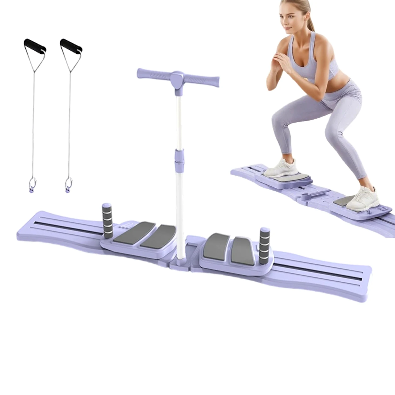 Tabla para Pilates Reformer, Tabla de Ejercicios Abdominales, Accesorio Gimnasio Portátil y Resistente, Equipo Entrenamiento Abdominales Antideslizante Ergonómica