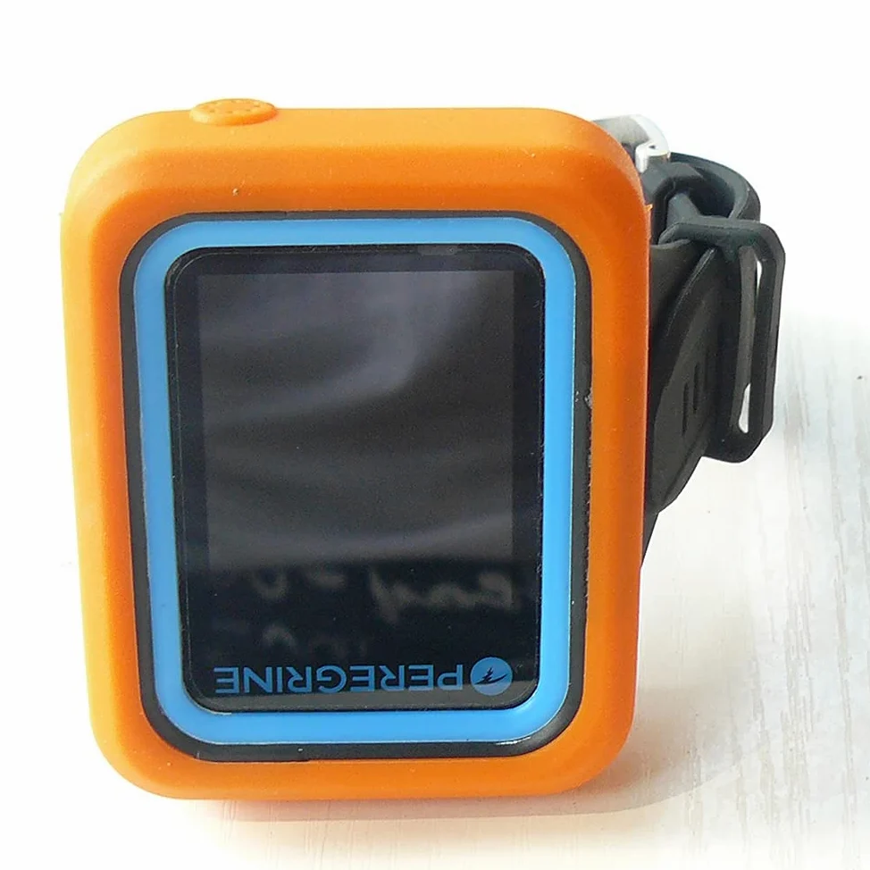 Cubierta protectora de silicona para el ordenador de buceo peregrino Shearwater (naranja)