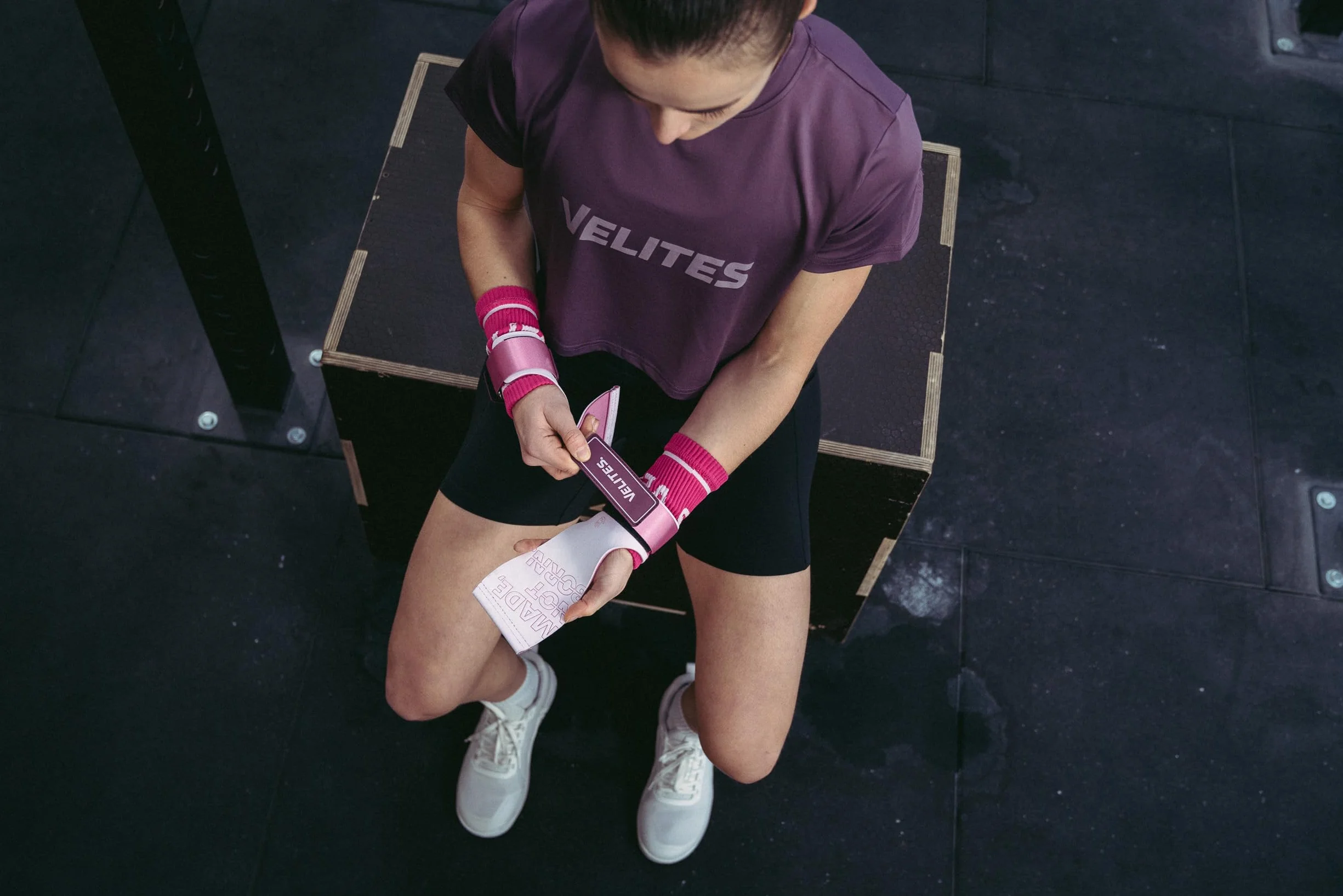 Velites Calleras Quad Pro Oficiales Crossfit® Games Magnesio Muñequeras