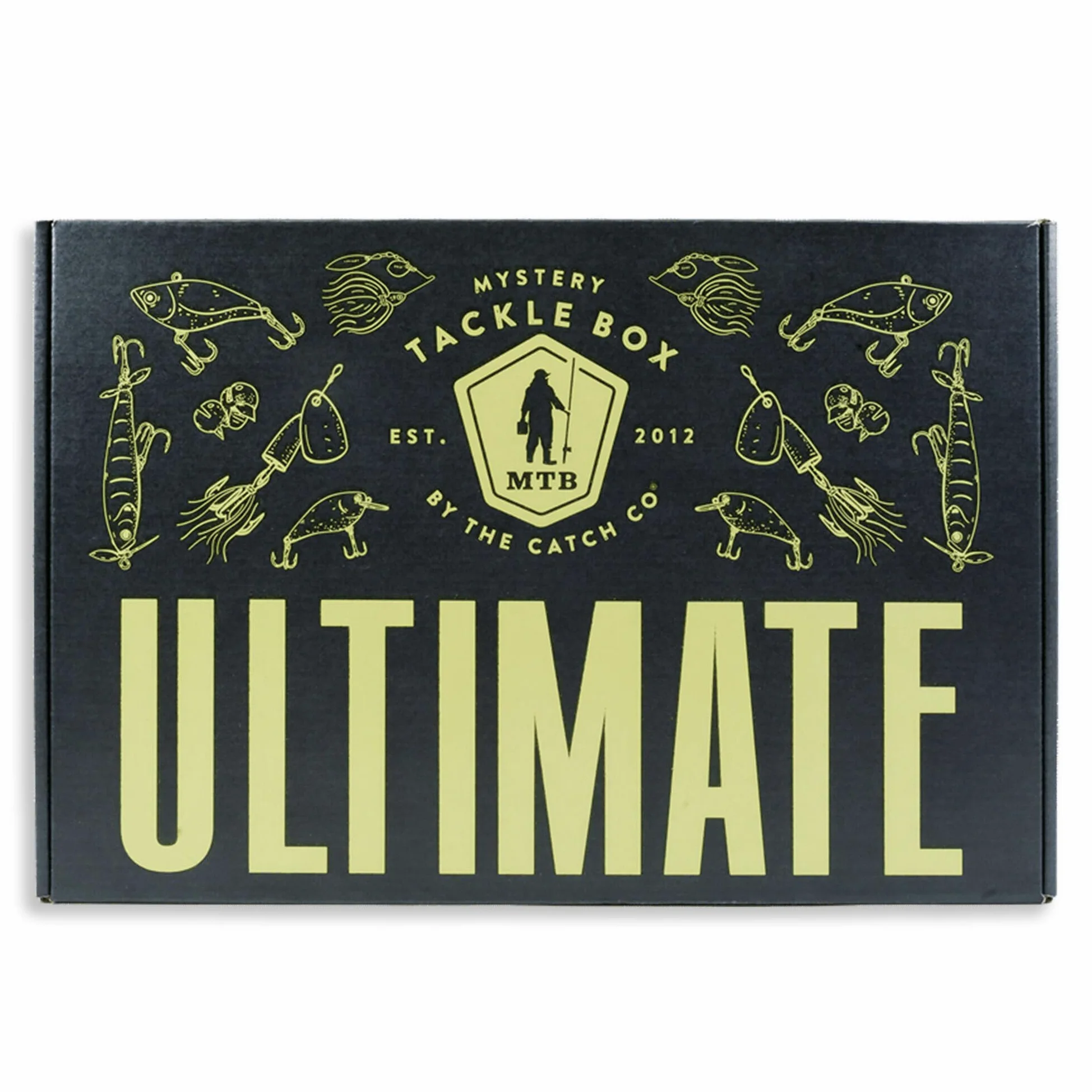 Catch Co Mystery Tackle Box Ultimate - Kit de pesca de lubina de agua dulce | boca grande | boca pequeña