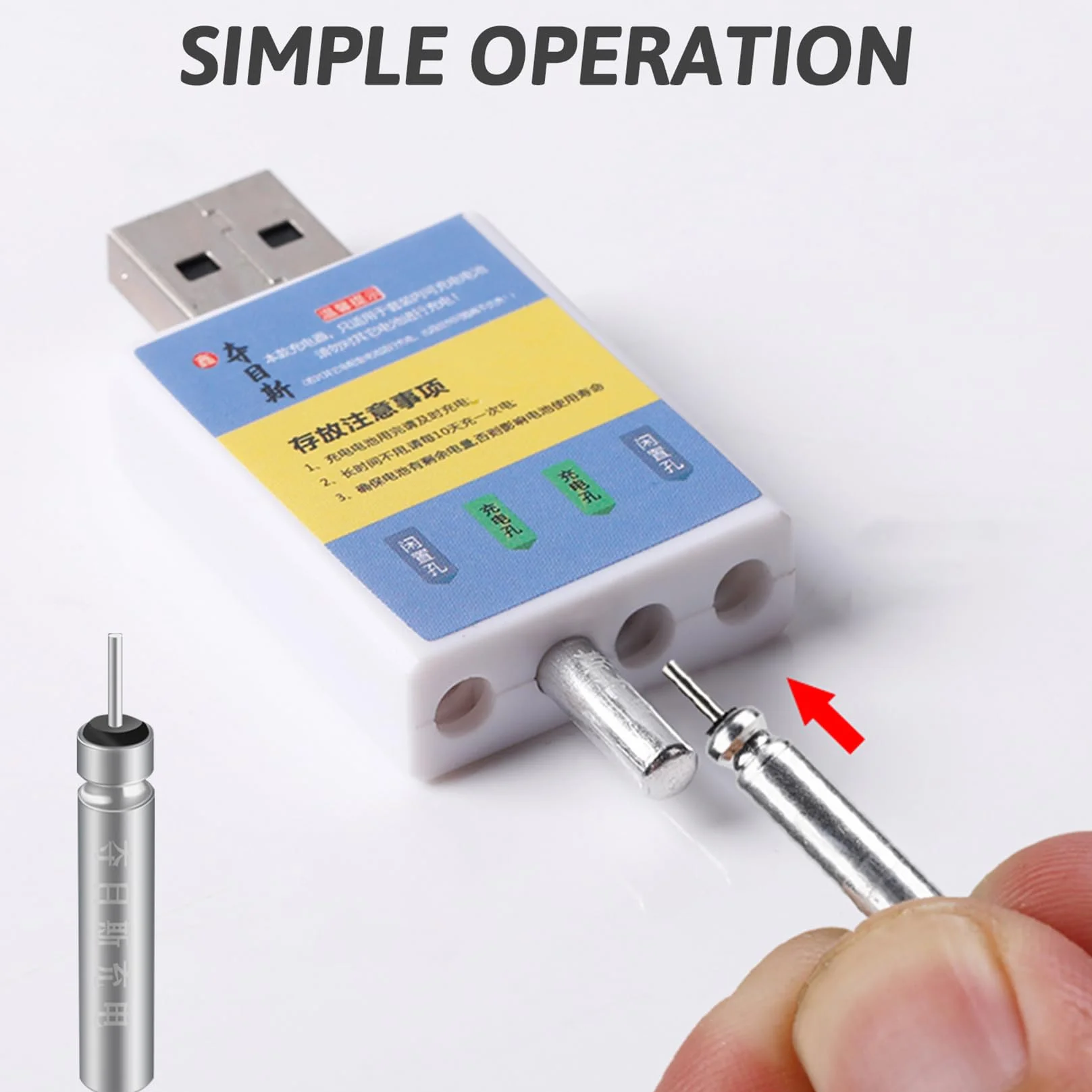 Batería recargable CR 425, batería de pesca LED, batería recargable para poses de pesca LED, poses de ángel, accesorios de pesca, recargables USB, batería de flotador