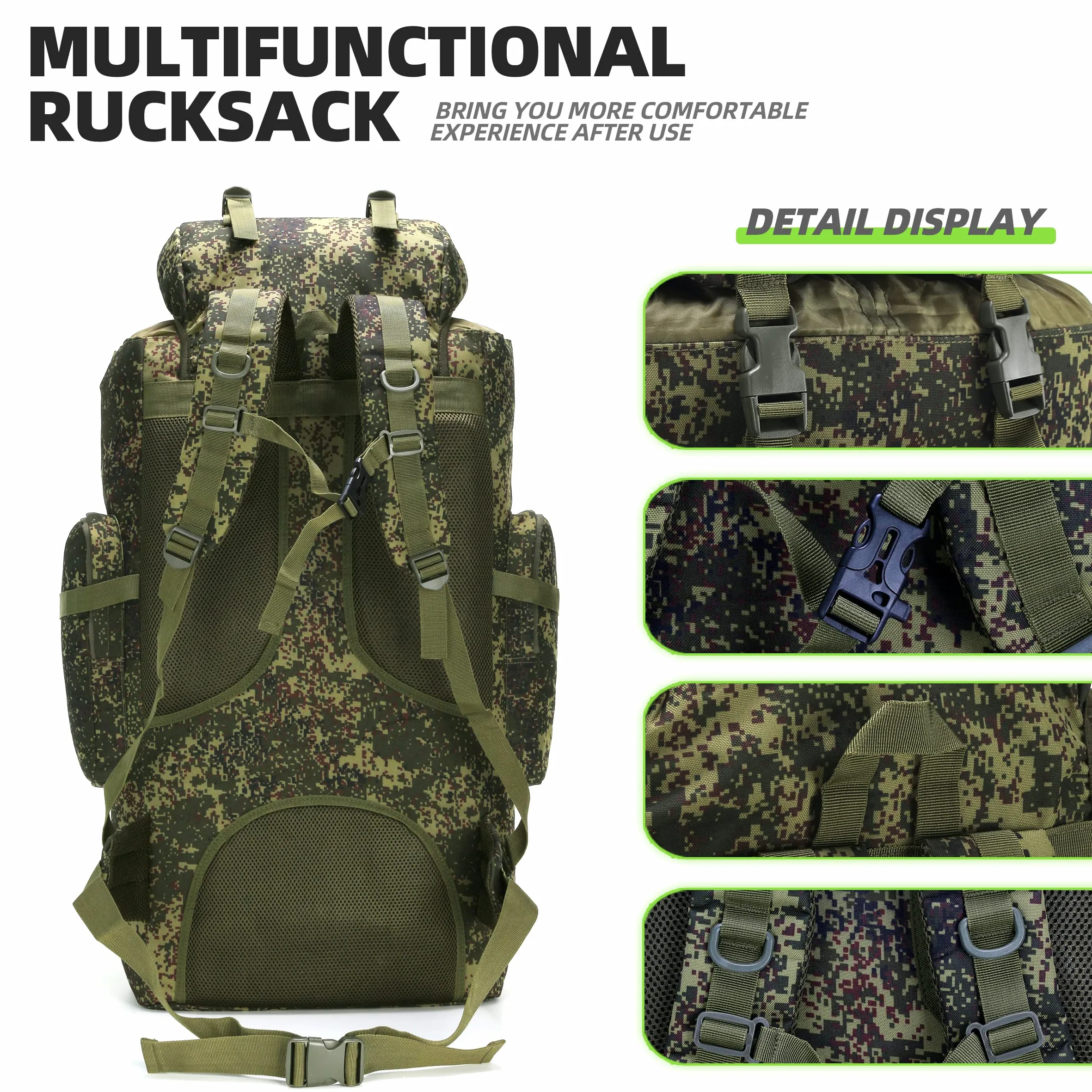 King'sGuard 6se Mochila de senderismo para camping de 100 litros Hombre (Pack de 1)