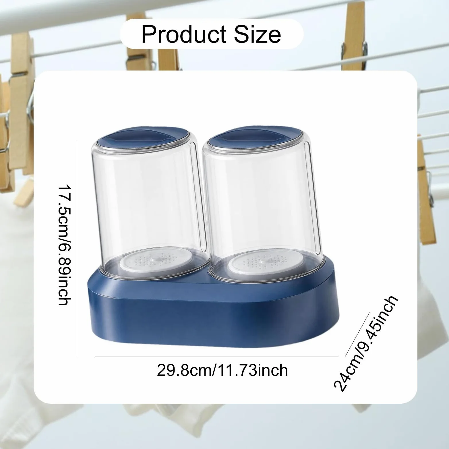 Lavadora Portátil de Ropa Interior, Práctica Minilavadora para Una Limpieza, Ideal para Camping, Hoteles, Residencias de Estudiantes Y Autocar, Azul, Individual