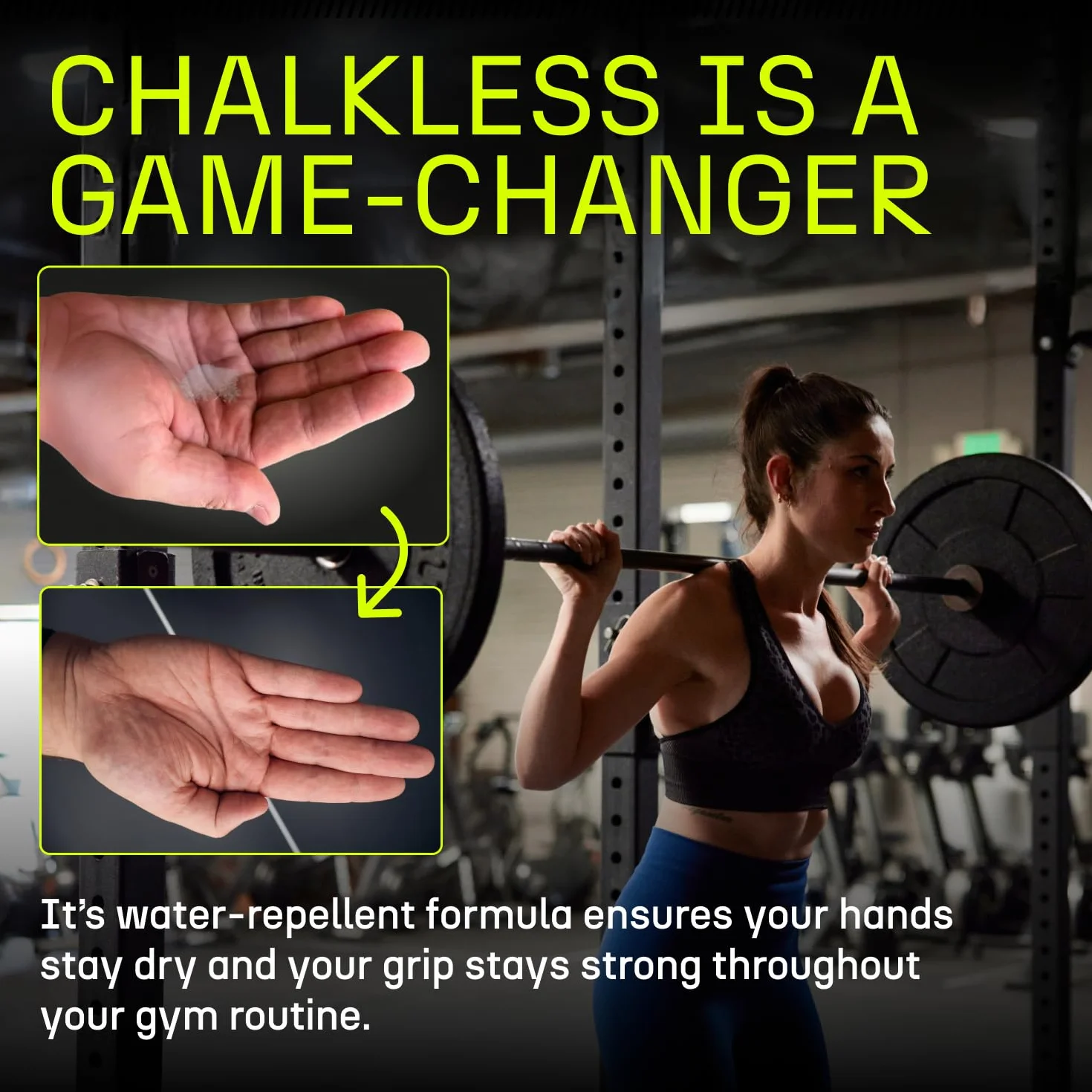 Chalkless Potenciador de agarre, no tóxico, repuesto para mango de tiza líquida para levantamiento de pesas, juegos, tenis, golf, radicalmente diseñado para mejorar el agarre durante más tiempo