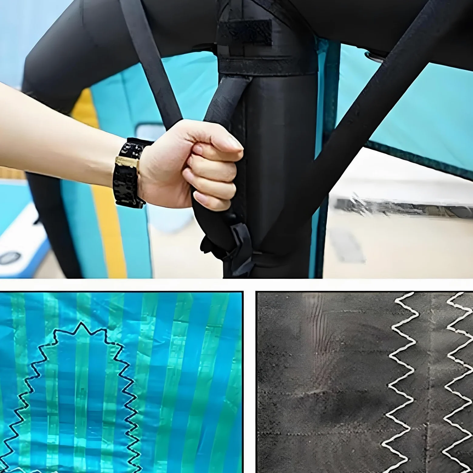 Tabla inflable de aluminio con vela de windsurf para adultos, tela Oxford duradera y PVC, ideal para deportes acuáticos y esquí de nieve surf