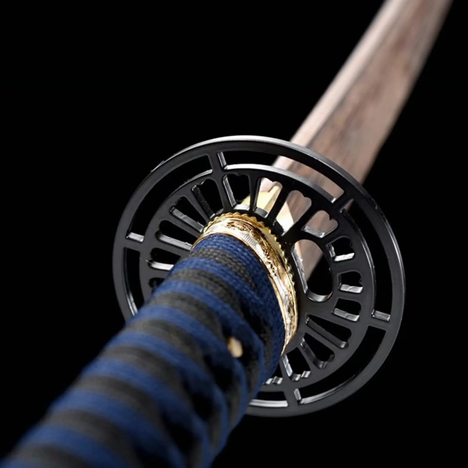Espada samurái Iaido de estilo japonés,Katanas reales,Bokken palisandro natural 103 cm con vaina pintura madera maciza,Katana hecha a mano para entrenamiento,cosplay,decoración del hogar,exhibición