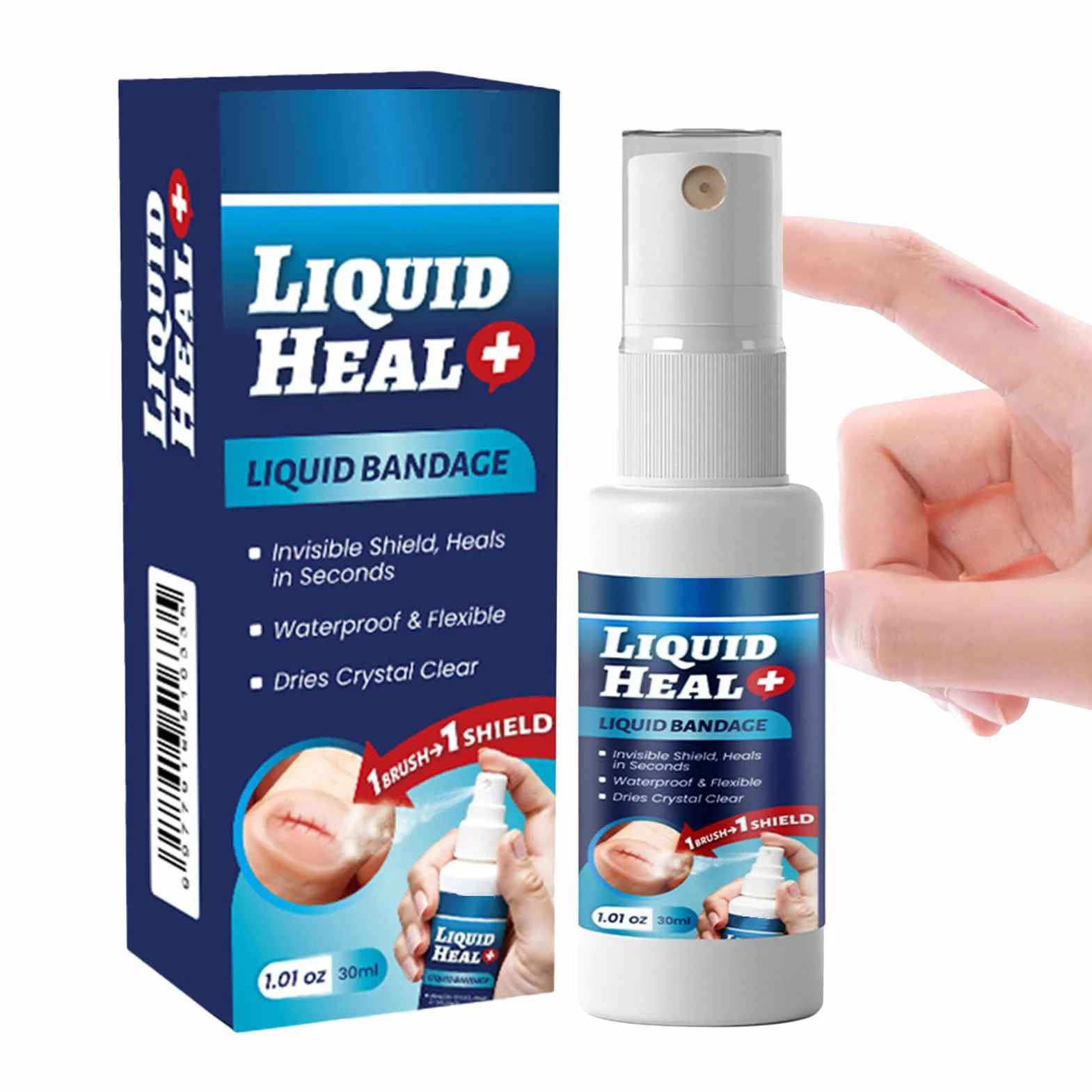 Vendaje líquido para la piel, spray impermeable para heridas, cortes, rasguños, quemaduras
