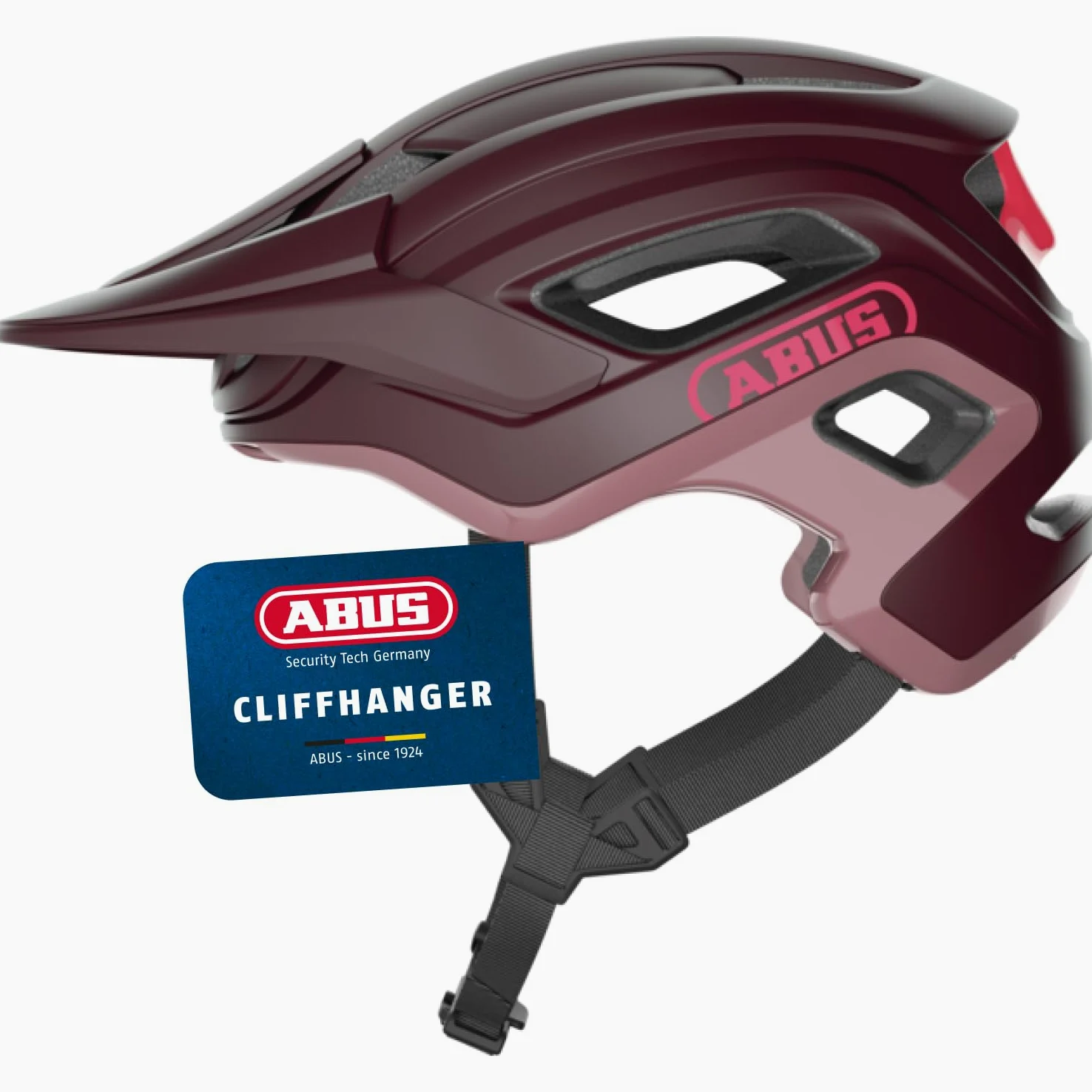ABUS Cliffhanger MTB Helmet - Bike Helmet for demanding Trails - with Large Ventilation Openings & TriVider Strap System - for Men and Women