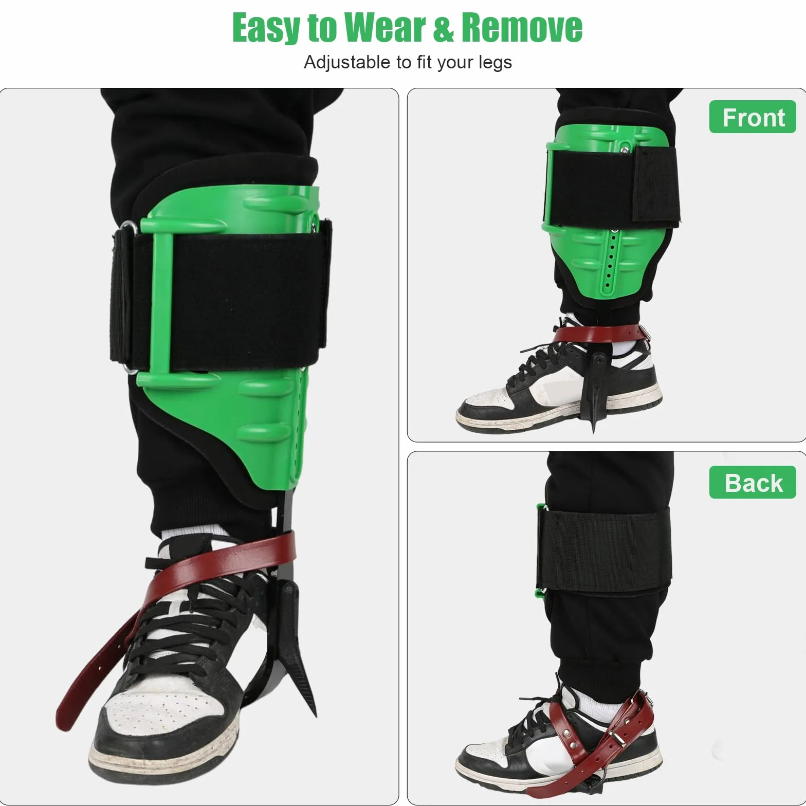 Crampones de escalada de árboles, juego para escalada y recolección de frutas