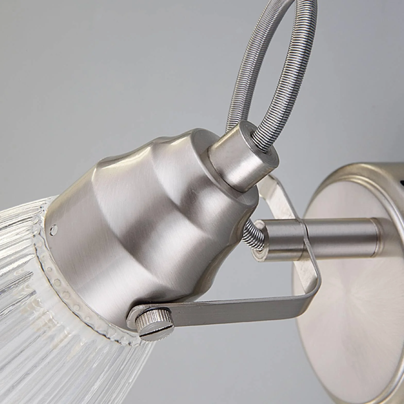 Lindby Lámpara de pared Kara Gris Vidrio 1 llama G9 aplique baño