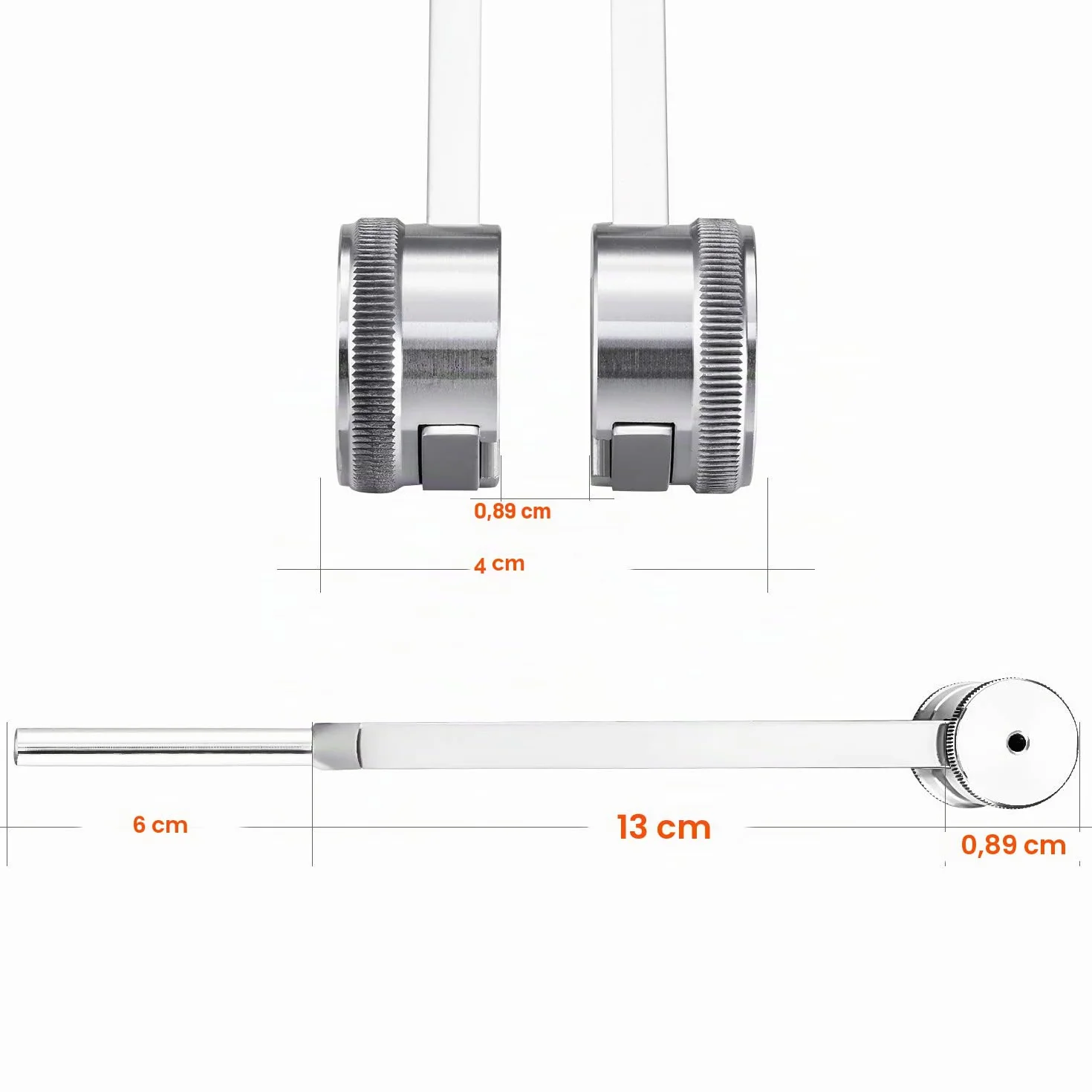Horquilla de afinación 128 Hz aleación de aluminio respuesta precisa martillo silicona herramienta reparación paño limpieza