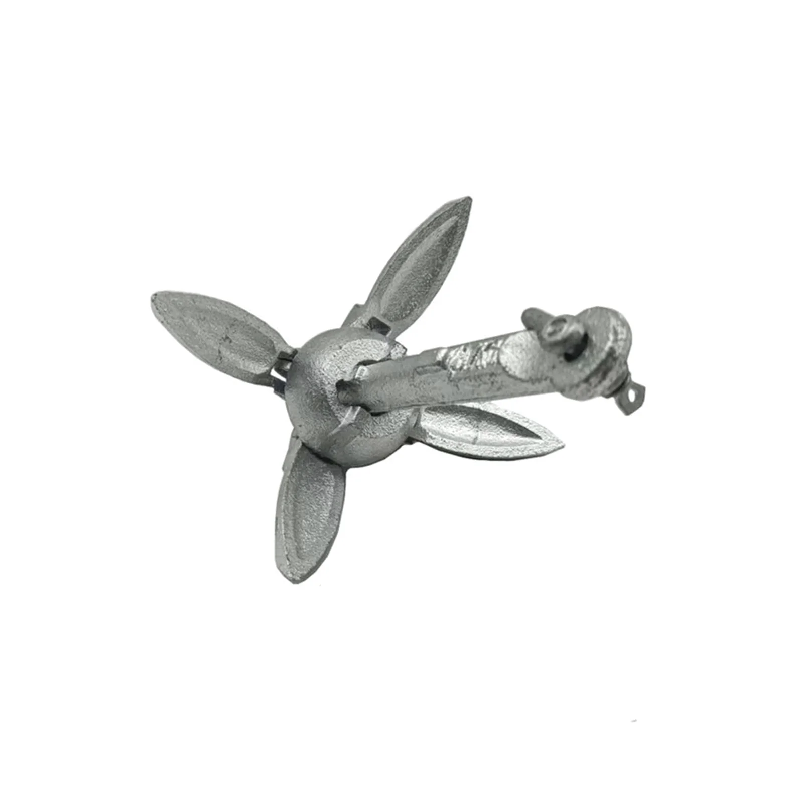 Ancla plegable de acero al carbono galvanizada en caliente, ancla tipo paraguas tipo B, ancla for embarcaciones inflables, s, barcos de pesca, ancla de amarre for yates.(0.7kg)