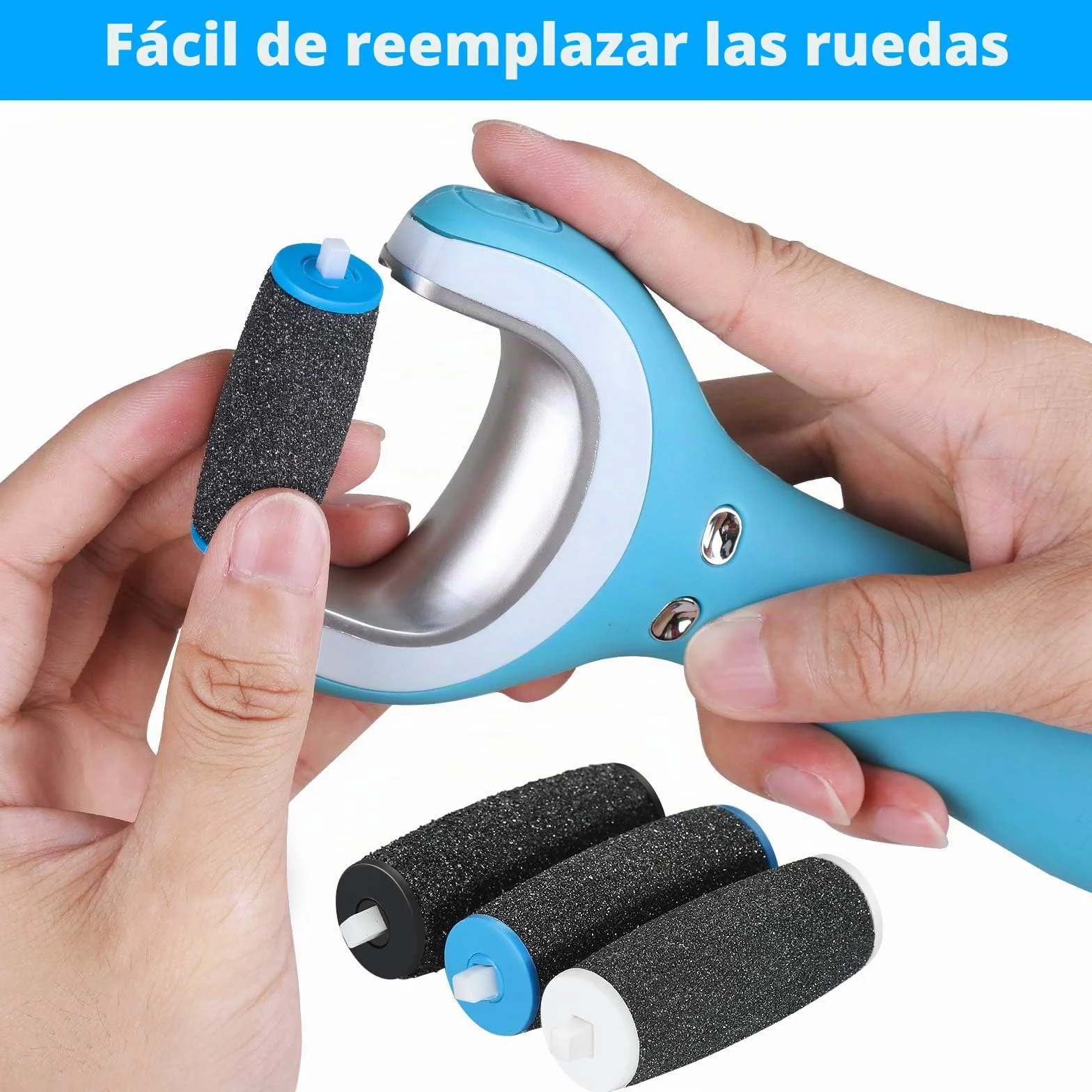 Jorest Recambio Compatible con Scholl Velvet Smooth Lima Electrico, 3 Tipos de Rugosidad, Set Pedicura