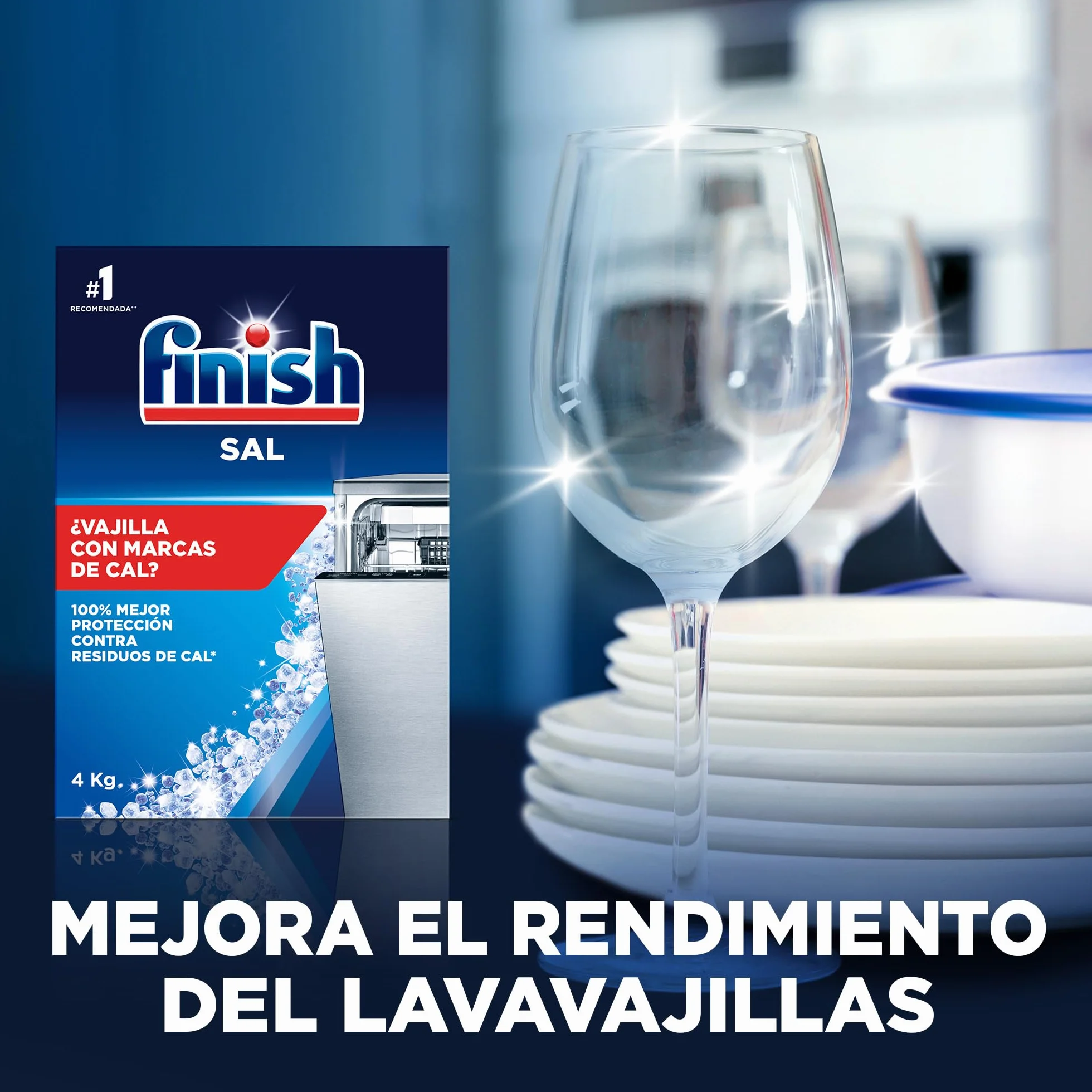 Finish Sal para Lavavajillas Antical 2kg