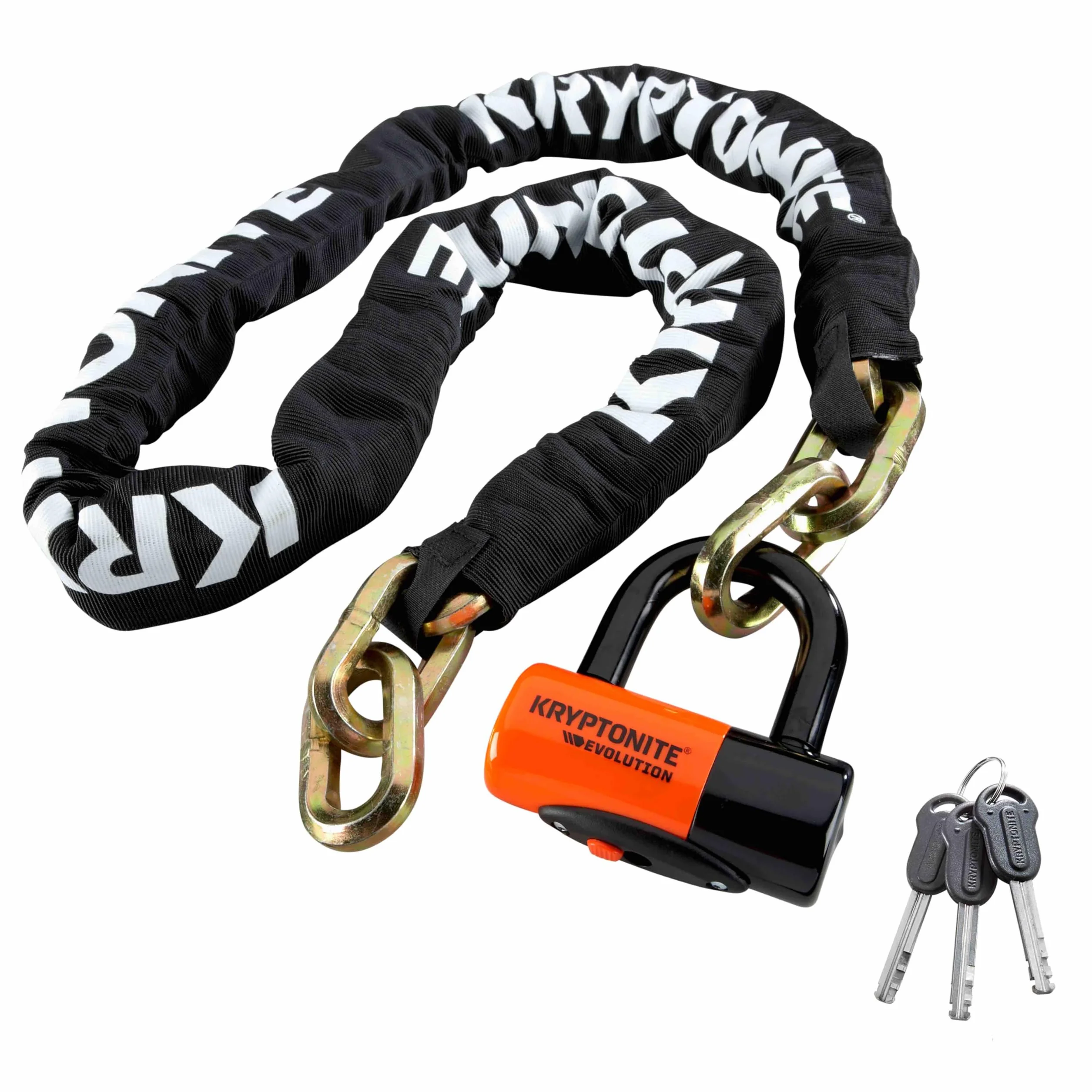 Antirrobo Moto/Scooter Kryptonite New York Chain 1217 Evolution series 4 Disc Lock, Negro, 12 Milímetros x 60 Inch (999522) | Candados de cadena para bicicleta