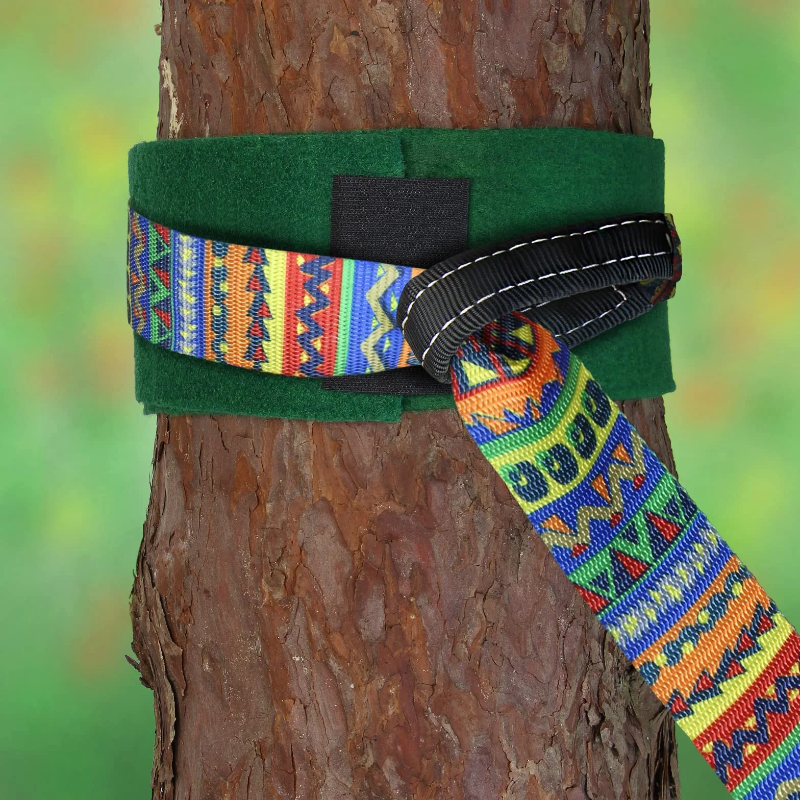 ALPIDEX Slackline Set 15 m + Protector de árbol y Protector de trinquete, Ideal para niños, Principiantes y Expertos
