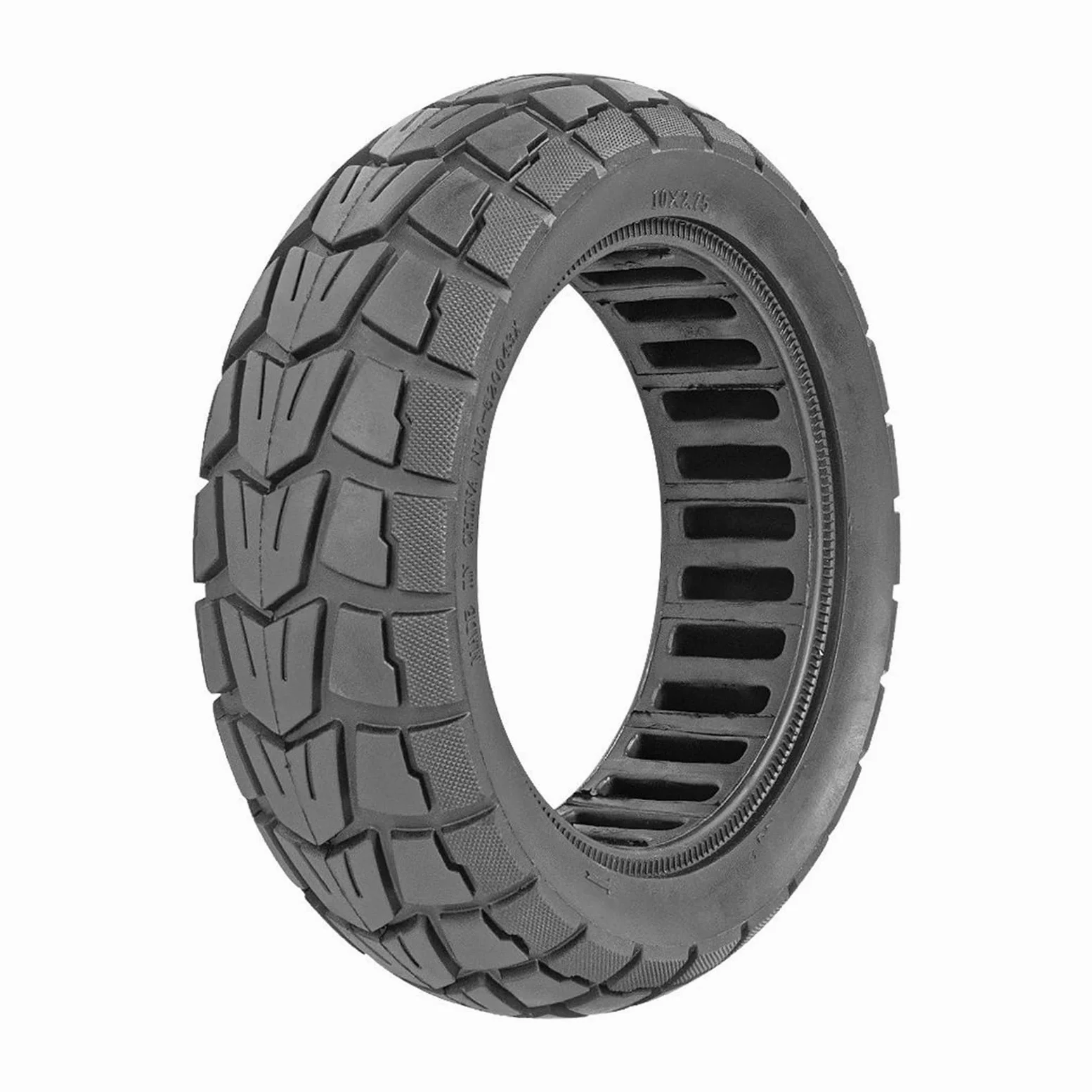 Neumático sólido for patinete eléctrico, compatible con Speedway, 5, Dualtron, 3 y KuGoo,. todoterreno G-Booster G2 Pro de 10 pulgadas, x 2,75, 85/65-6 rueda de scooter de goma maciza