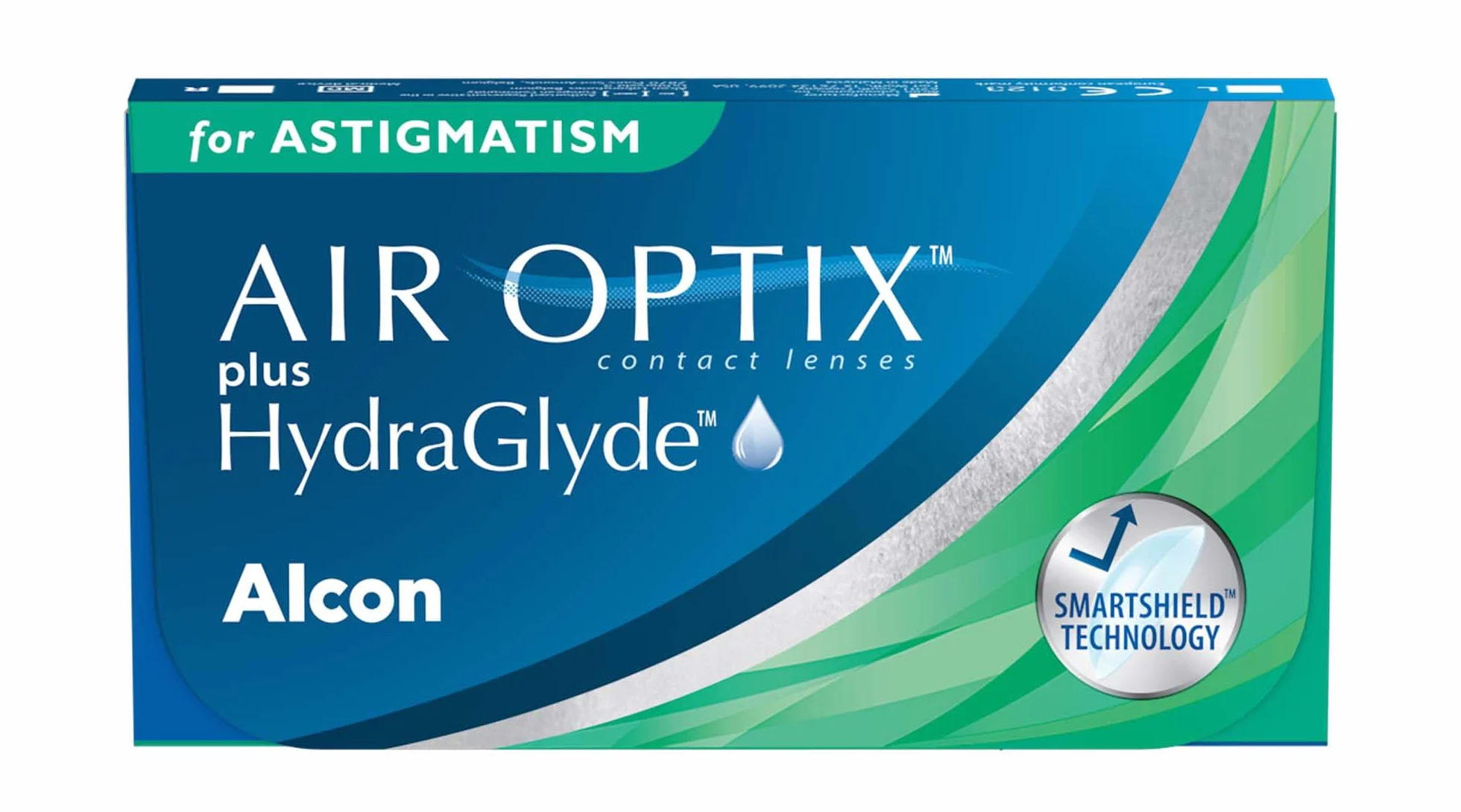 Air Optix plus HydraGlyde for Astigmatism Lentes de contacto tóricas reemplazo mensual Pack 3 R 8.7 mm D 14.5 mm cilindro -0.75 eje 120 -2.5 Diopt