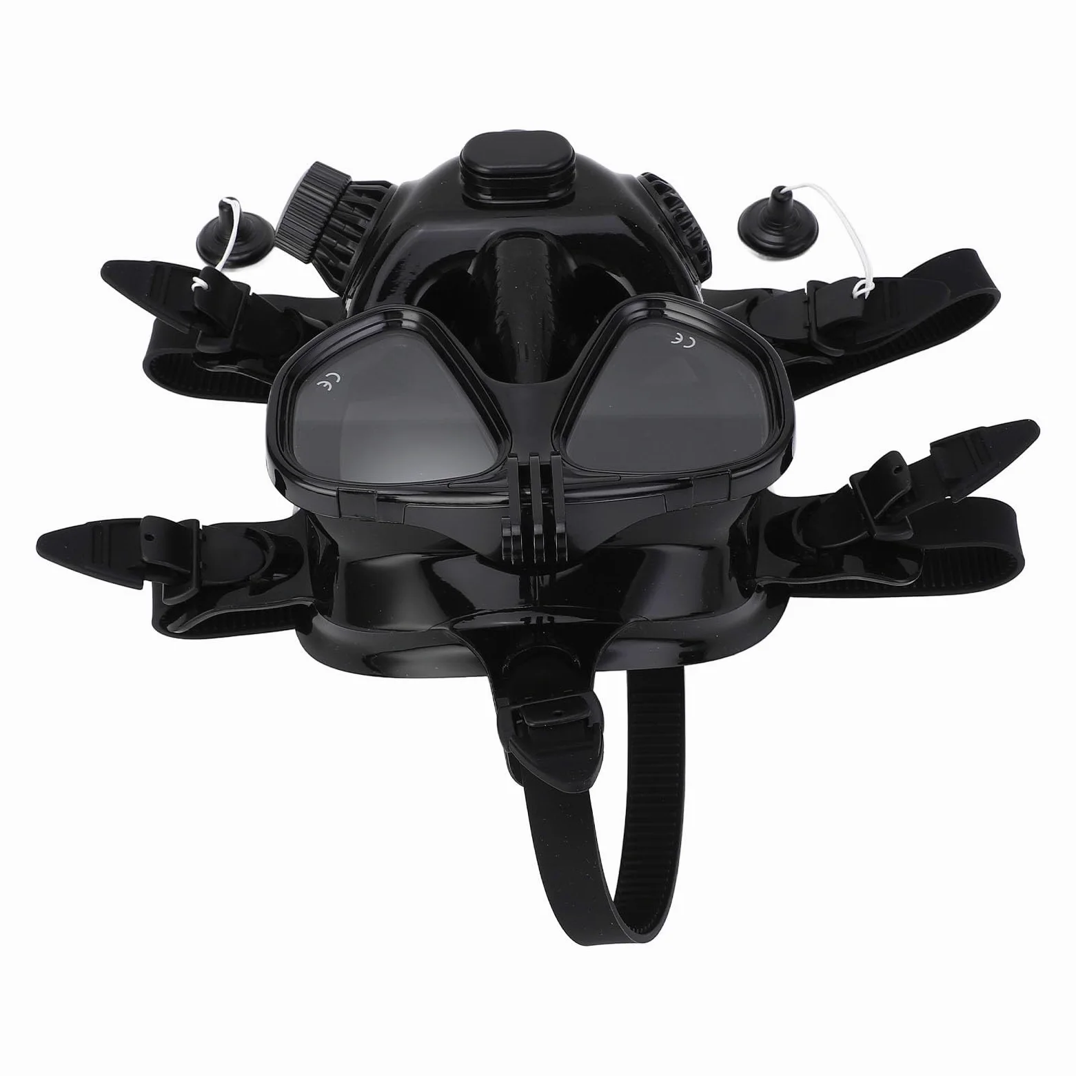Gafas de Snorkel de Cara Completa Antivaho, Gafas de Buceo a Prueba de Fugas con Soporte para Cámara para Buceo, Vista Panorámica de 180° con Material de Silicona para