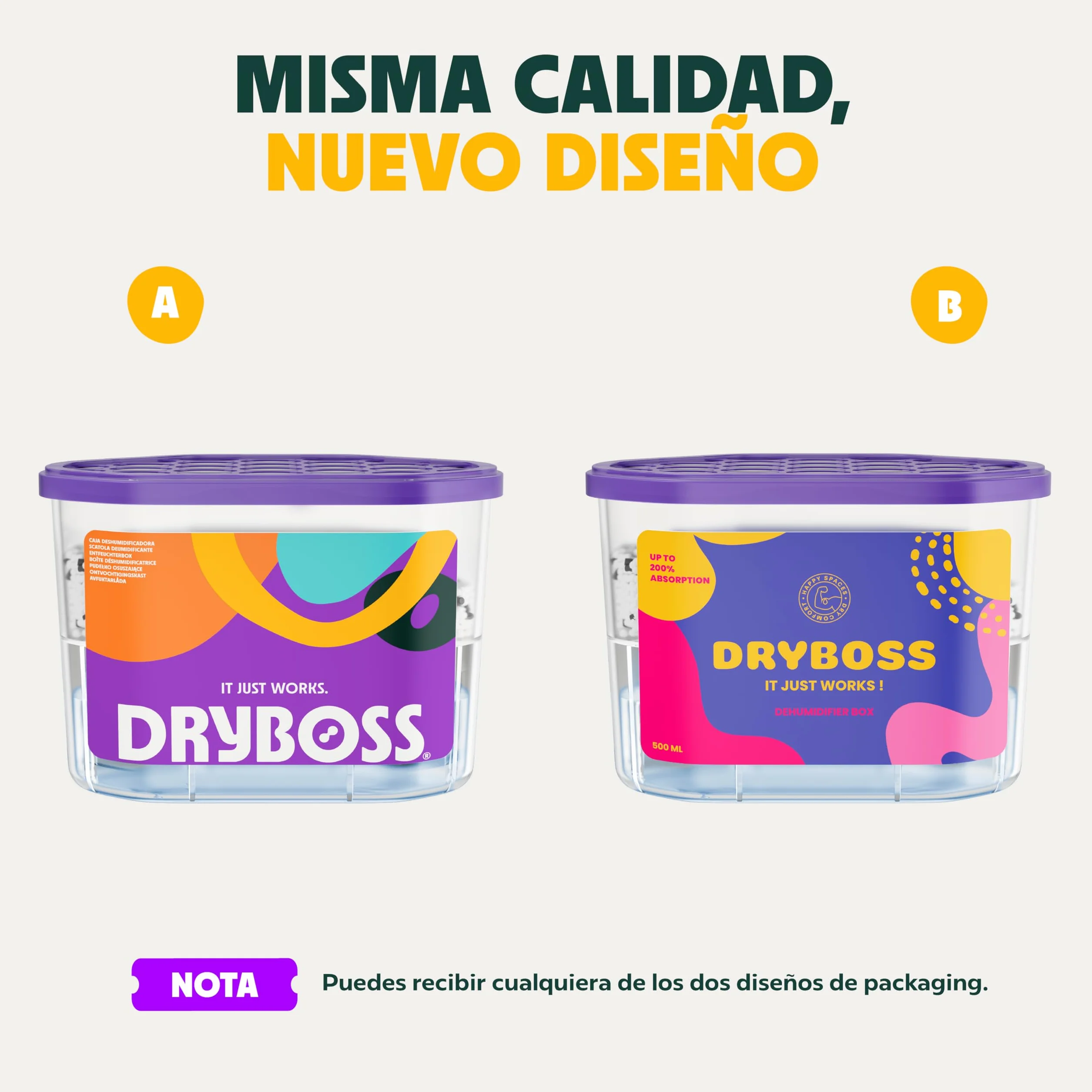 Deshumidificador Absorbente Anti Humedades Pack x 6 para Armarios, Cajones, Habitacion, Coche