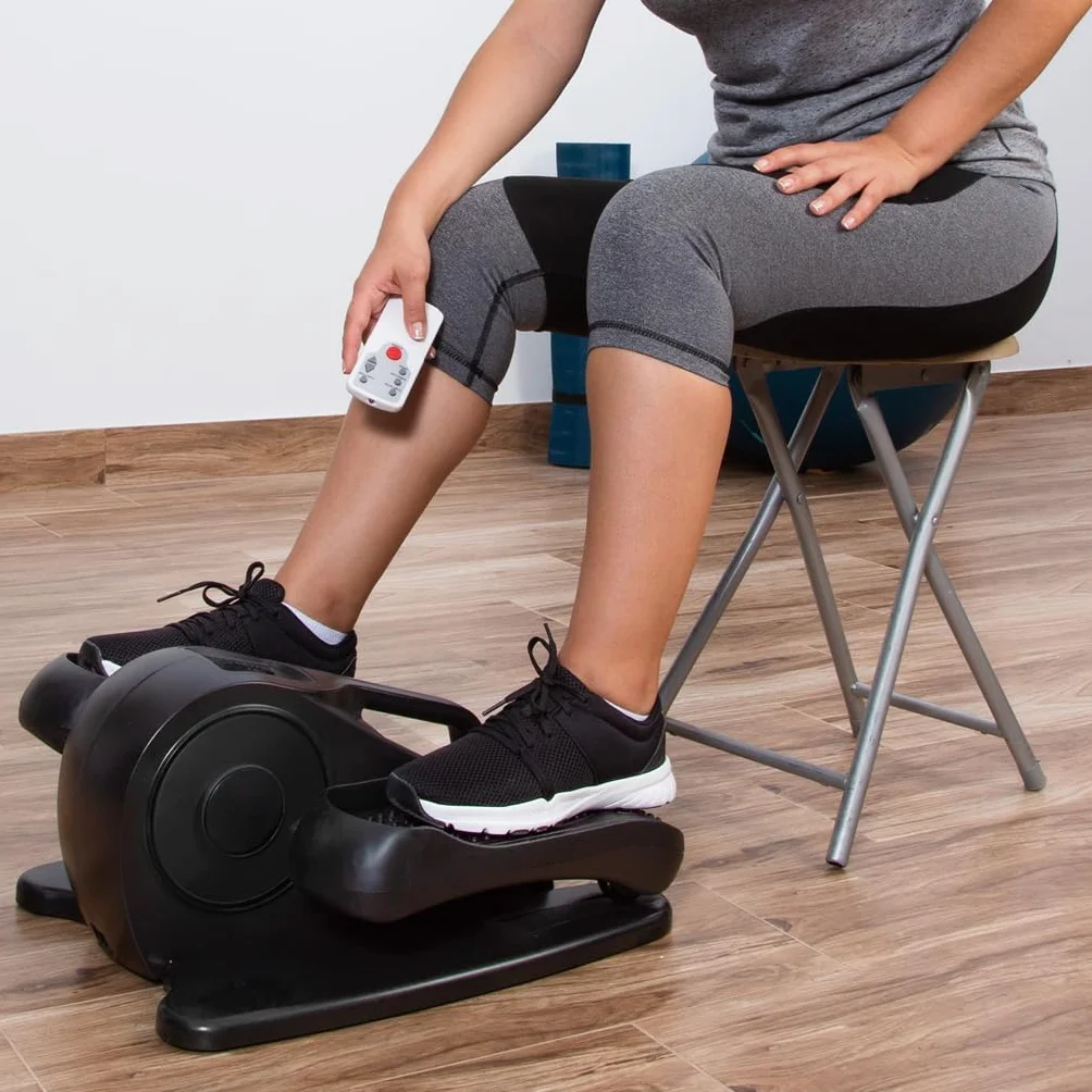 GLOBAL RELAX® | EKA Stepper Auto Pedaleador automático bidireccional | Panel de Control y Mando | Ejercitador de piernas con Varios Niveles de Intensidad