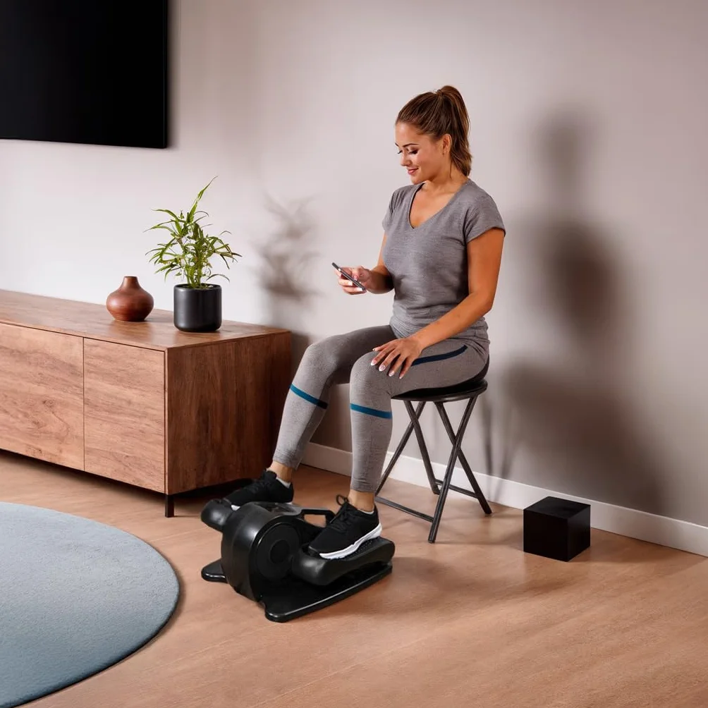 GLOBAL RELAX® | EKA Stepper Auto Pedaleador automático bidireccional | Panel de Control y Mando | Ejercitador de piernas con Varios Niveles de Intensidad