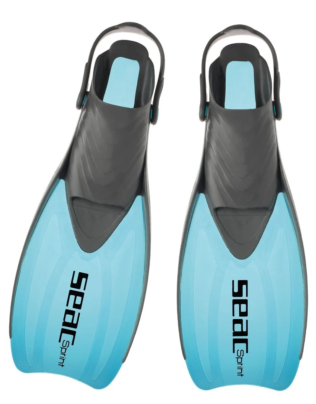 Seac 0890030160452 un Sprint seco Premium Silicona máscara Aletas Snorkel Set con Gear Bag, Azul, 4 – 5,5